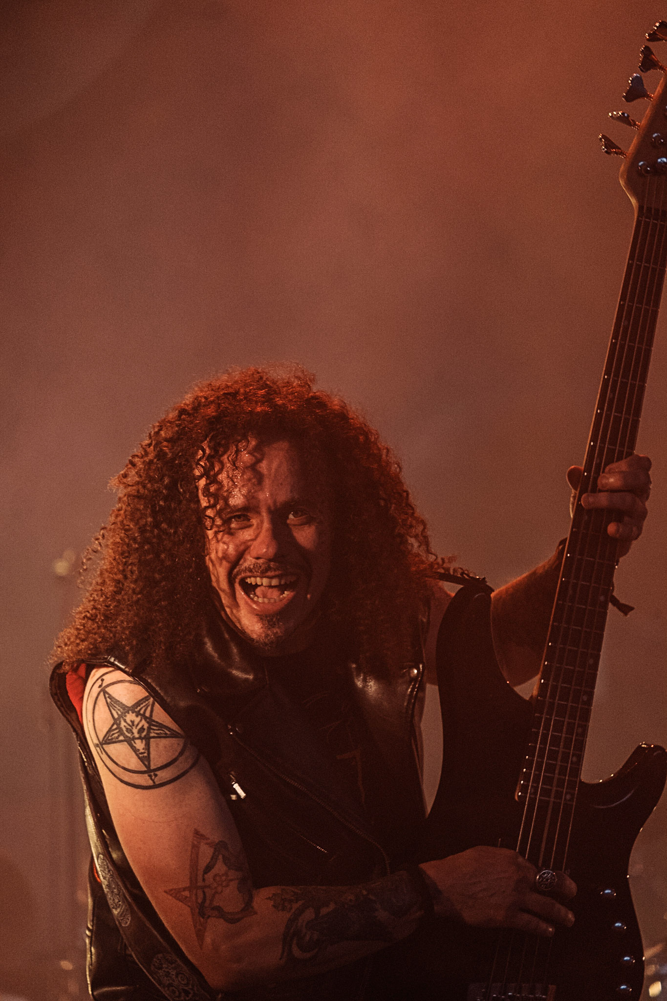 France, Clisson, 2022-06-24.  Moonspell. 15th edition of Hellfest, the famous metal festival back after 2 years of postponement, for an exceptional double edition. Photography by Maxime Gruss / Hans Lucas.France, Clisson, 2022-06-24. Moonspell. 15eme edition du Hellfest, le celebre festival de metal de retour apres 2 ans de report, pour une double edition exceptionnelle. Photographie de Maxime Gruss / Hans Lucas.