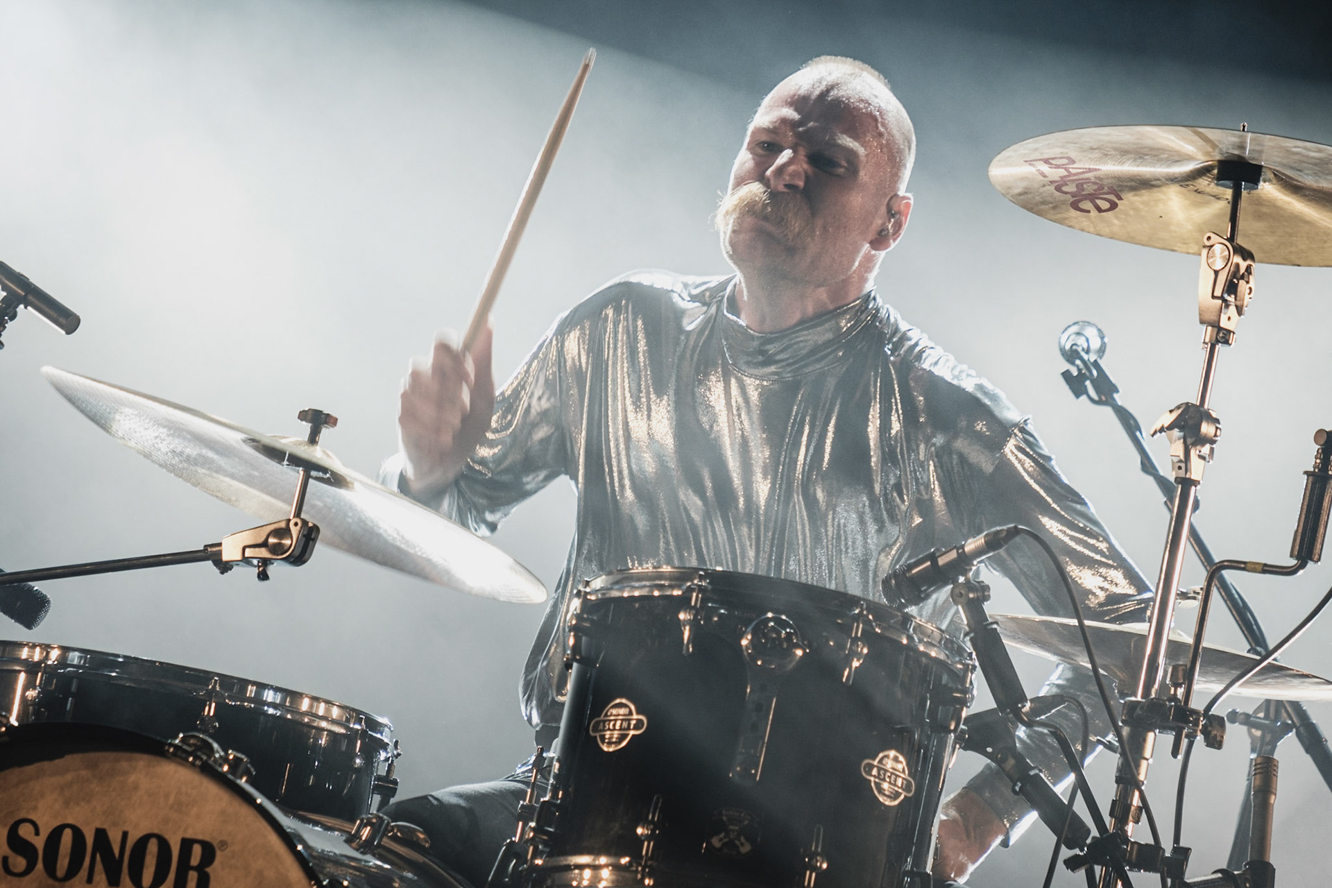 France, Clisson, 2022-06-25.  Kadavar. 15th edition of Hellfest, the famous metal festival back after 2 years of postponement, for an exceptional double edition. Photography by Maxime Gruss / Hans Lucas.France, Clisson, 2022-06-25. Kadavar. 15eme edition du Hellfest, le celebre festival de metal de retour apres 2 ans de report, pour une double edition exceptionnelle. Photographie de Maxime Gruss / Hans Lucas.