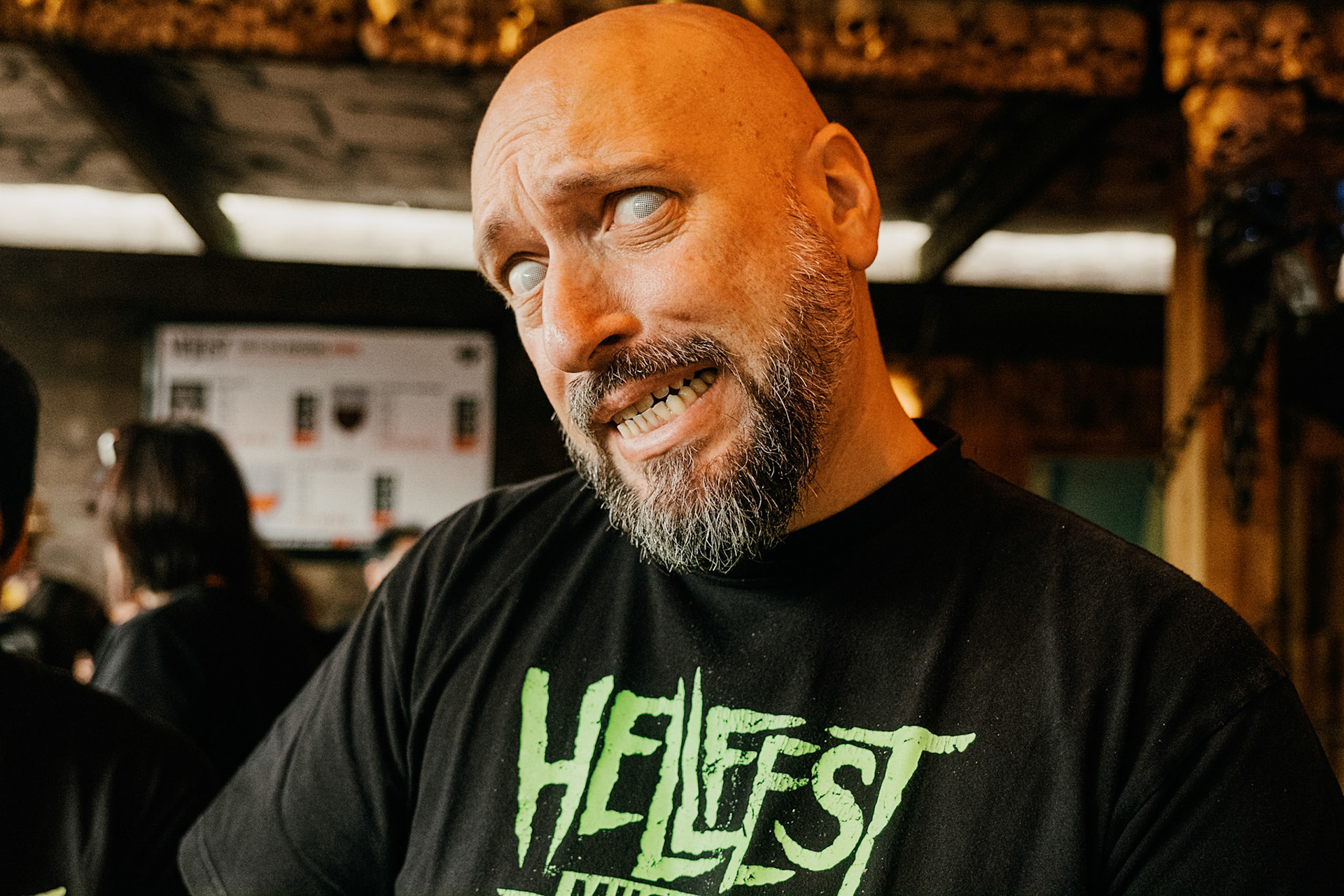 France, Clisson, 2022-06-25. 15th edition of Hellfest, the famous metal festival back after 2 years of postponement, for an exceptional double edition. Photography by Maxime Gruss / Hans Lucas.France, Clisson, 2022-06-25. 15eme edition du Hellfest, le celebre festival de metal de retour apres 2 ans de report, pour une double edition exceptionnelle. Photographie de Maxime Gruss / Hans Lucas.