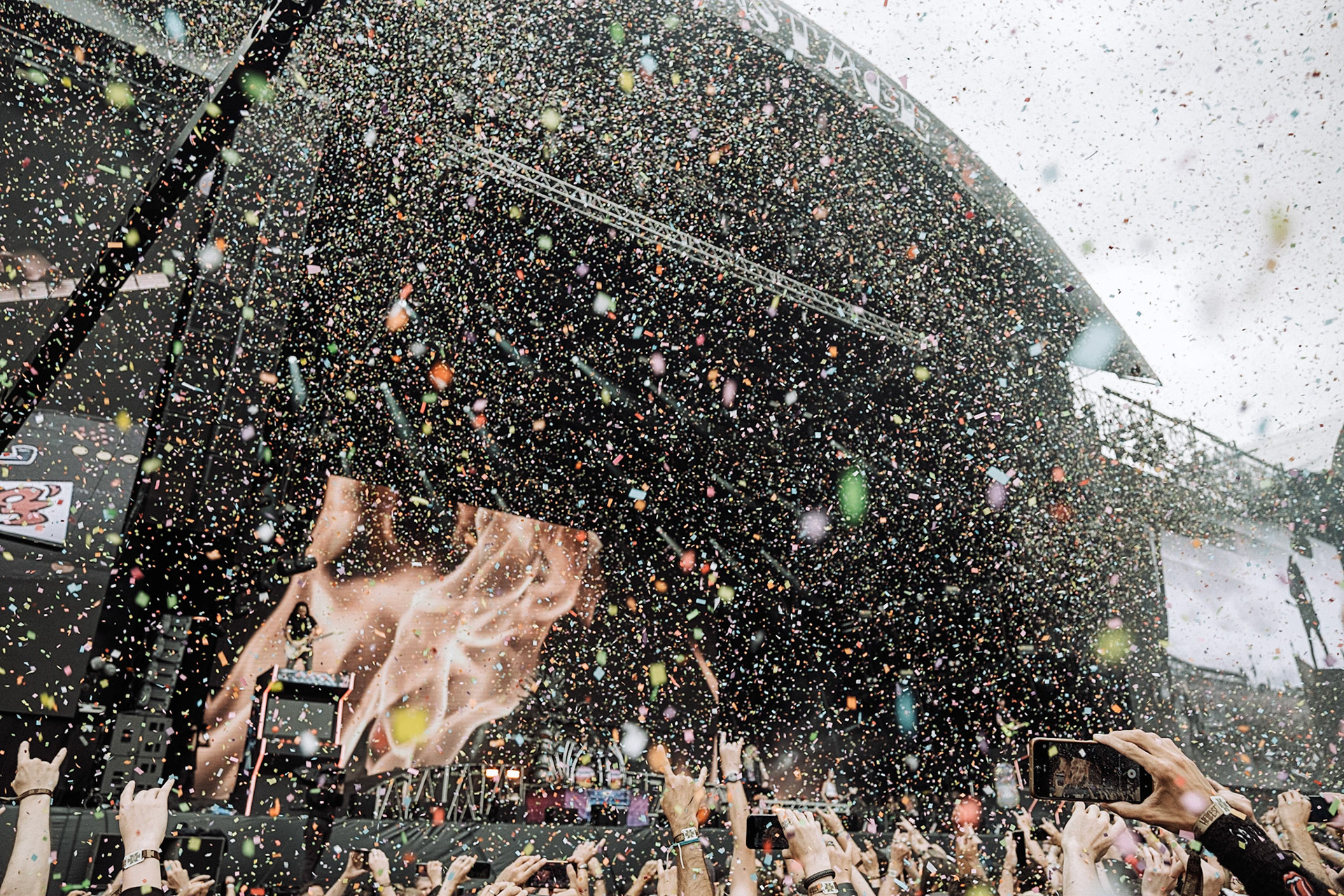 France, Clisson, 2022-06-24. 15th edition of Hellfest, the famous metal festival back after 2 years of postponement, for an exceptional double edition. Photography by Maxime Gruss / Hans Lucas.France, Clisson, 2022-06-24. 15eme edition du Hellfest, le celebre festival de metal de retour apres 2 ans de report, pour une double edition exceptionnelle. Photographie de Maxime Gruss / Hans Lucas.