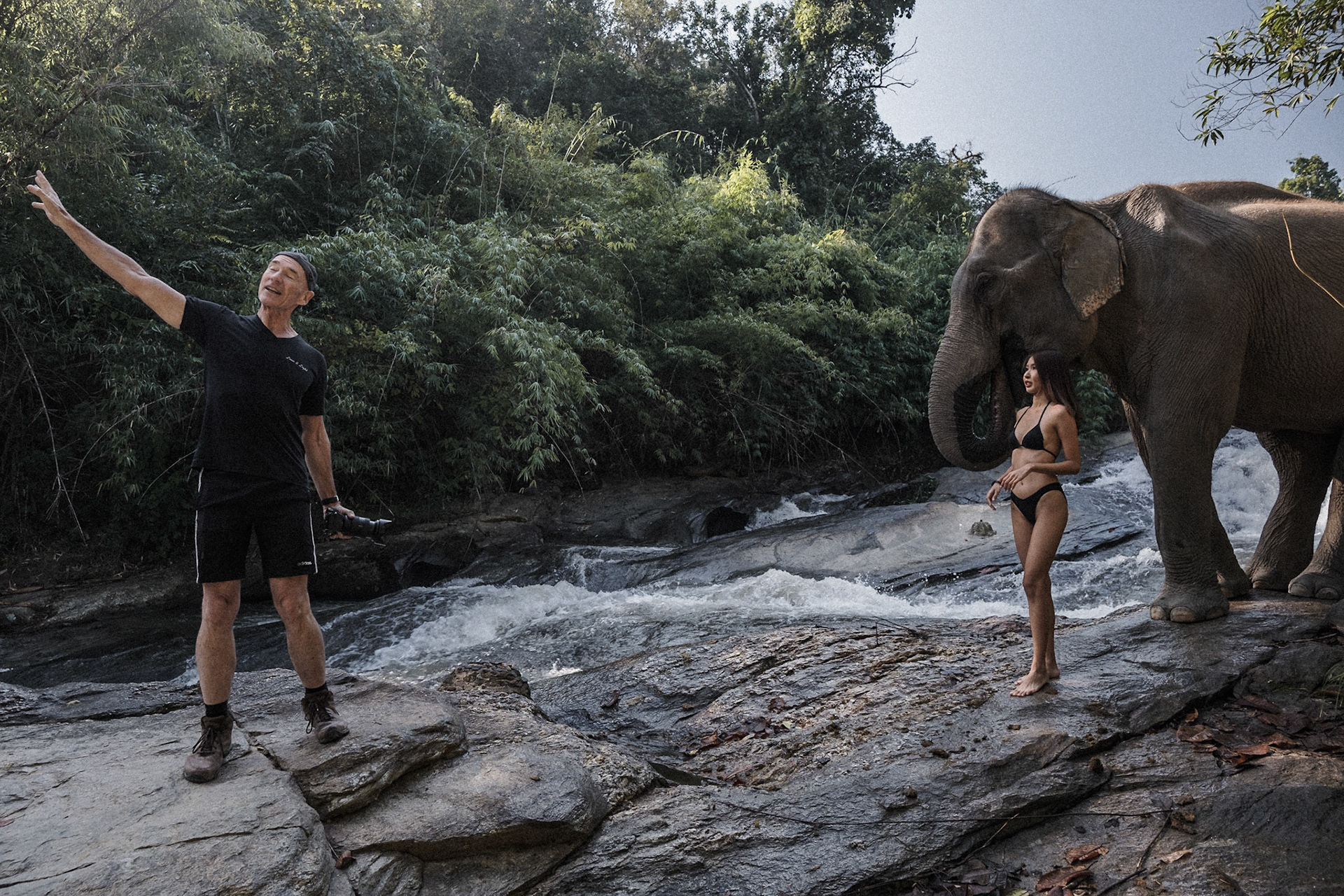 Une séance photo avec un photographe professionnel, dans un resort éthique de la région de Chiang Mai.