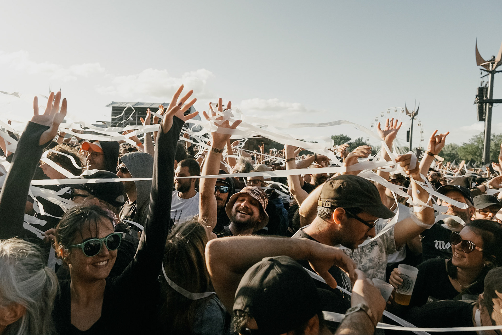 France, Clisson, 2022-06-25. 15th edition of Hellfest, the famous metal festival back after 2 years of postponement, for an exceptional double edition. Photography by Maxime Gruss / Hans Lucas.France, Clisson, 2022-06-25. 15eme edition du Hellfest, le celebre festival de metal de retour apres 2 ans de report, pour une double edition exceptionnelle. Photographie de Maxime Gruss / Hans Lucas.