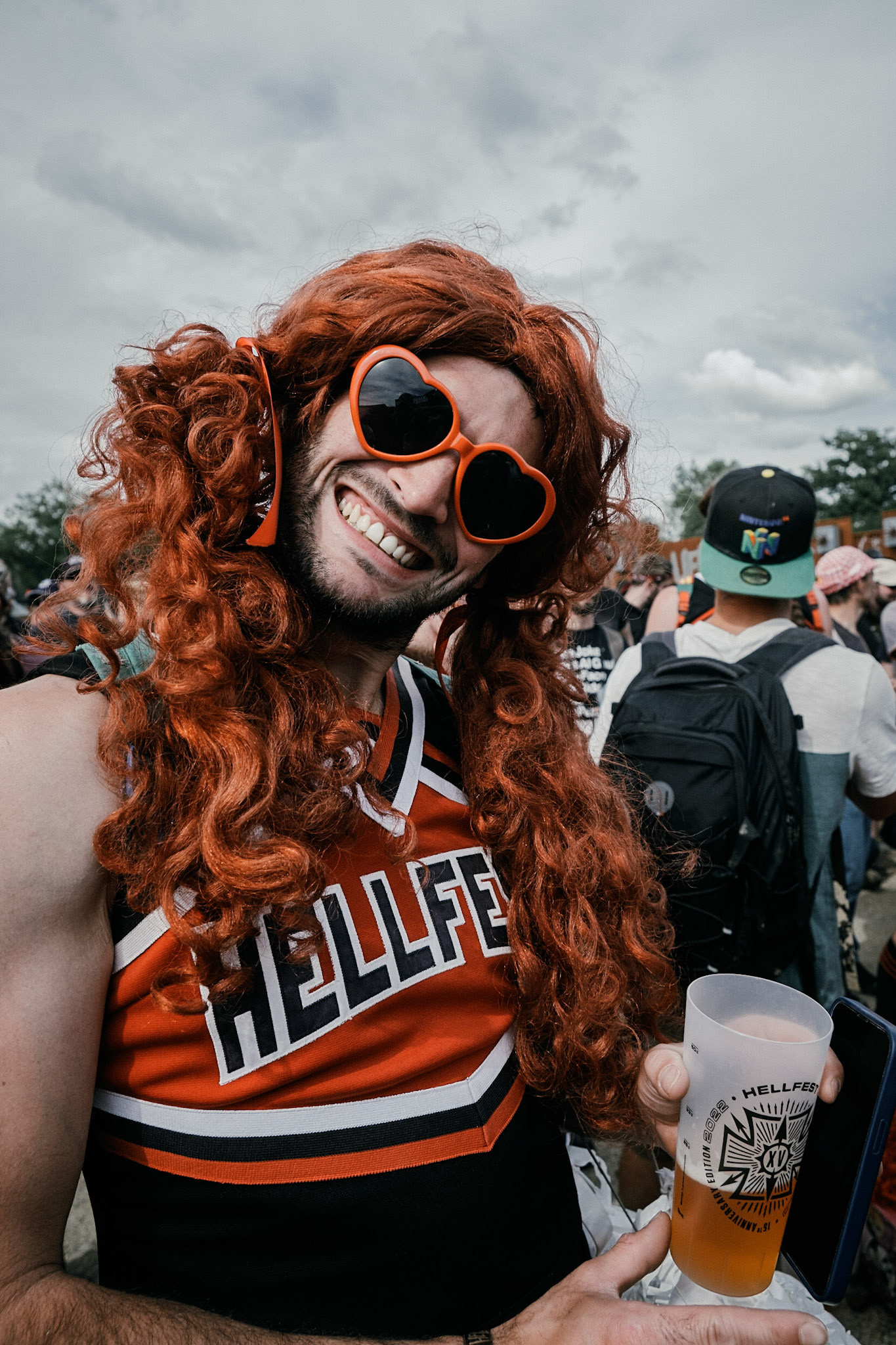 France, Clisson, 2022-06-26. 15th edition of Hellfest, the famous metal festival back after 2 years of postponement, for an exceptional double edition. Photography by Maxime Gruss / Hans Lucas.France, Clisson, 2022-06-26.15eme edition du Hellfest, le celebre festival de metal de retour apres 2 ans de report, pour une double edition exceptionnelle. Photographie de Maxime Gruss / Hans Lucas.