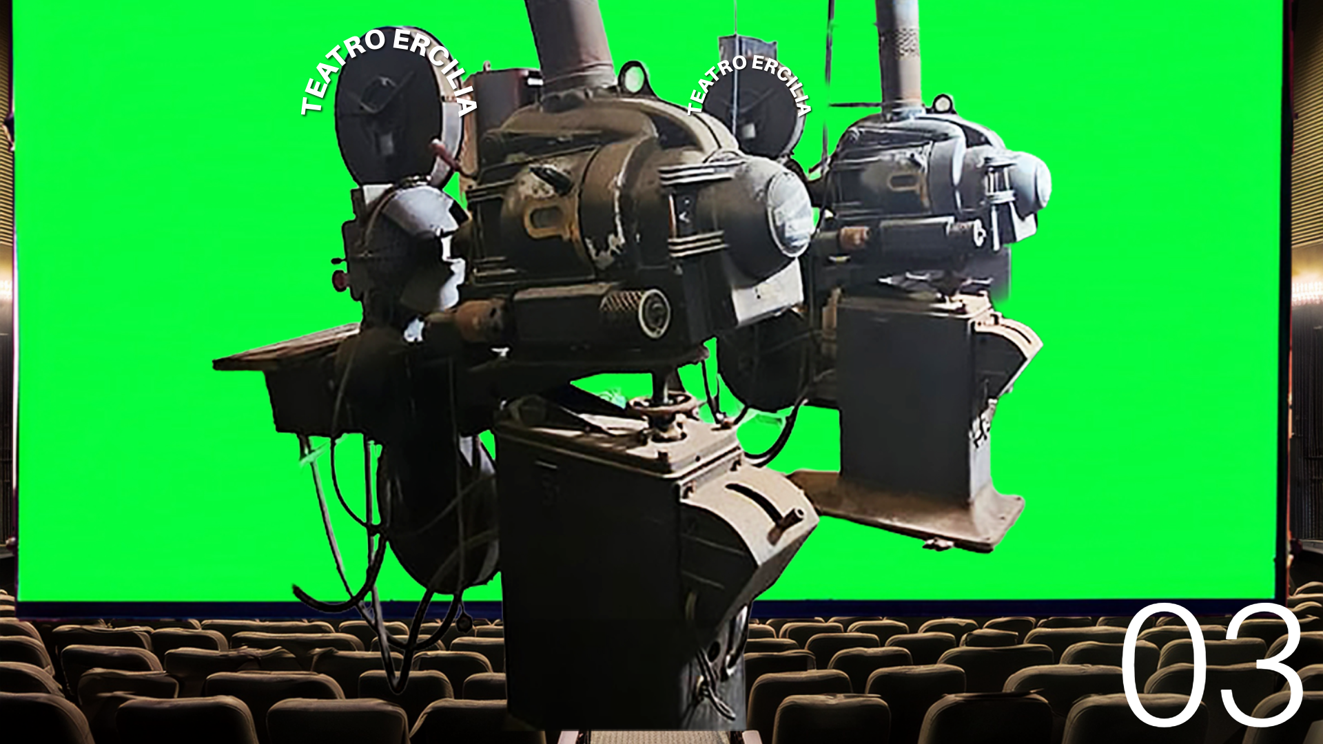 Side View two Projectoss