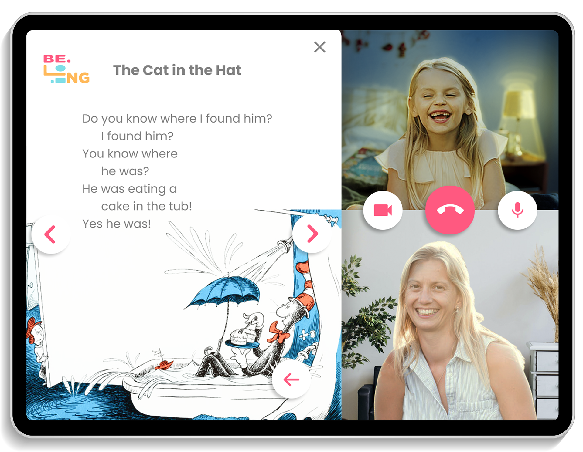 Kids' Interface Reading a Book