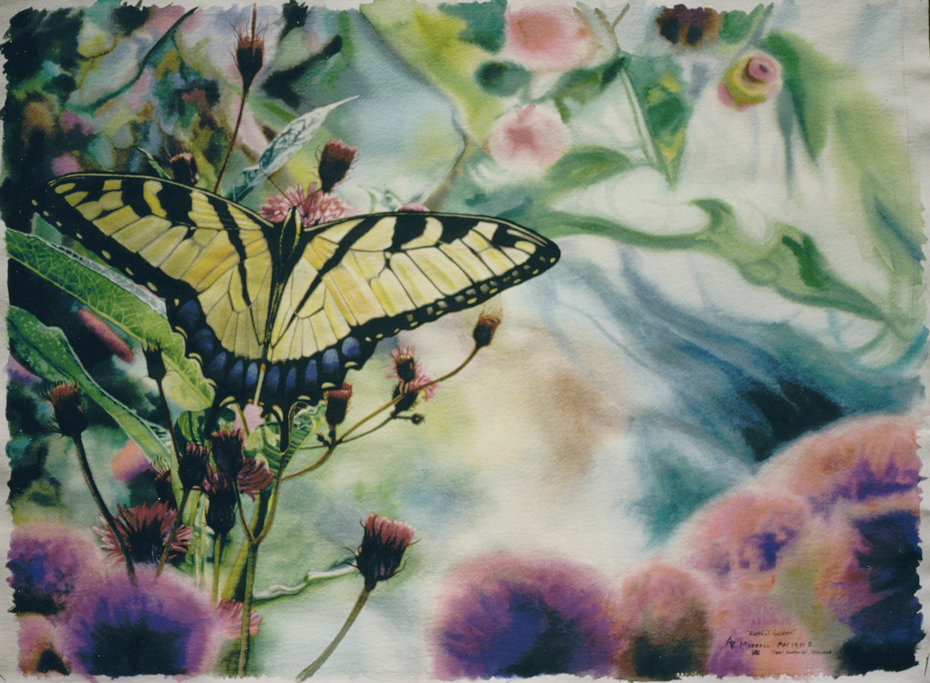 "Restful Glider" Watercolor