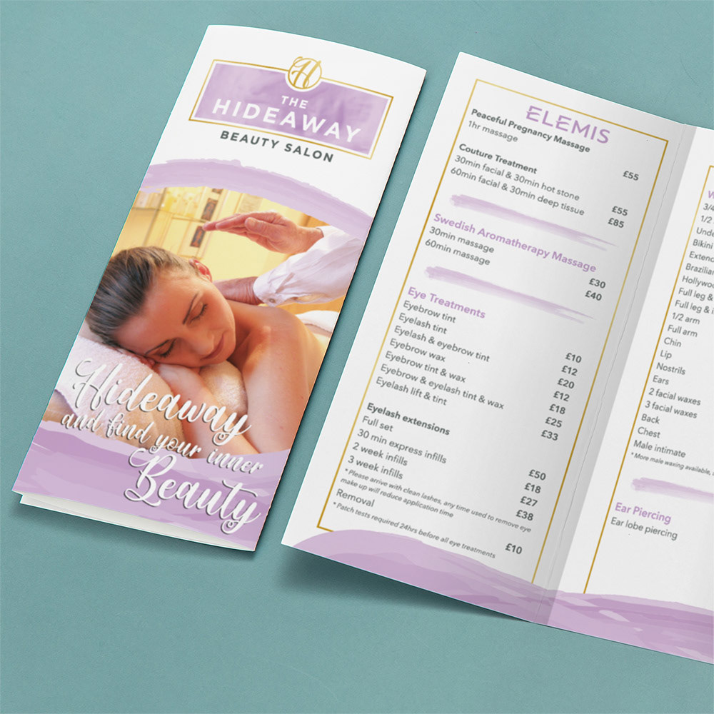 A5 6pp DL Roll Fold Flyer