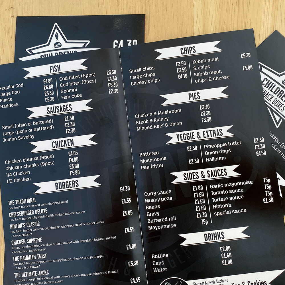Menu Prints 2