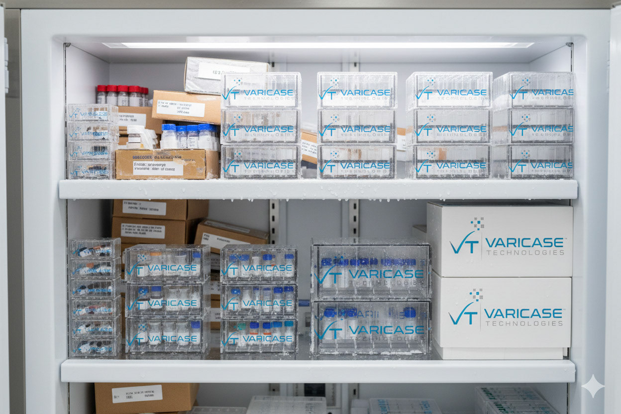 Freezer Stackability with Base and Lid Grids