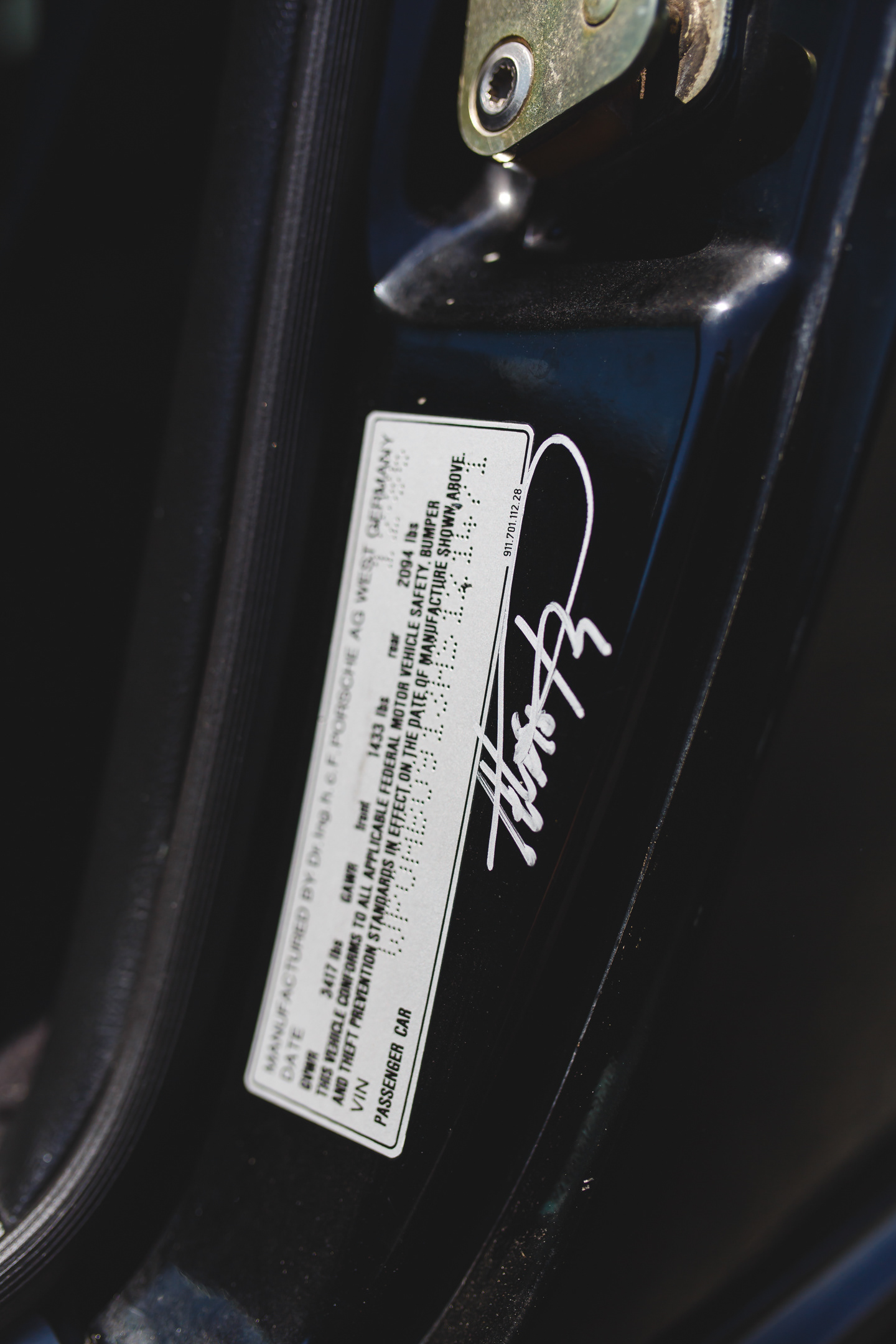 Signed by the man himself: Alois Ruf