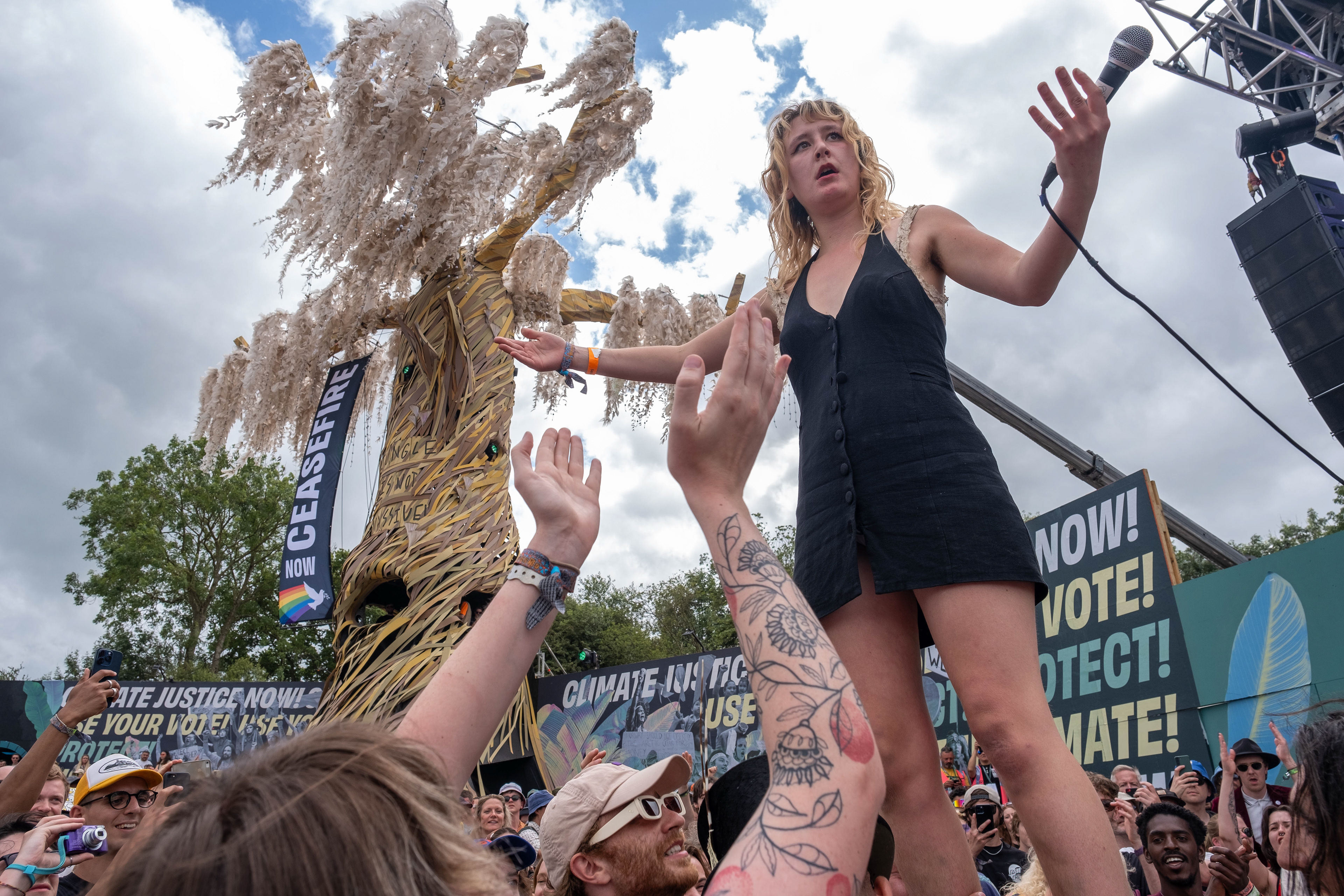 Lambrini Girls at Glastonbury