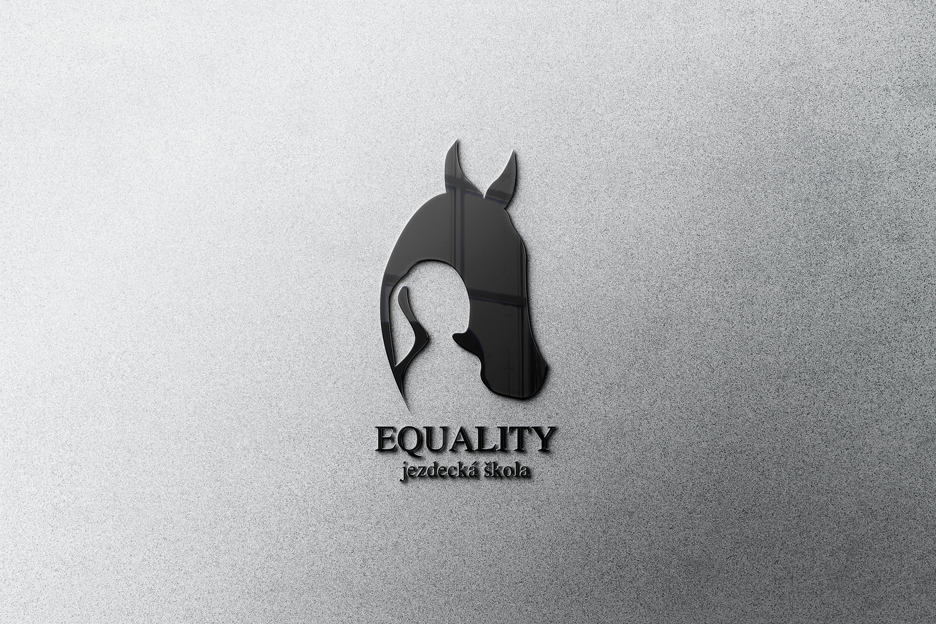 Rustic yet refined branding concept for a horseback riding school – merging tradition, movement, and nature in a minimal symbol.