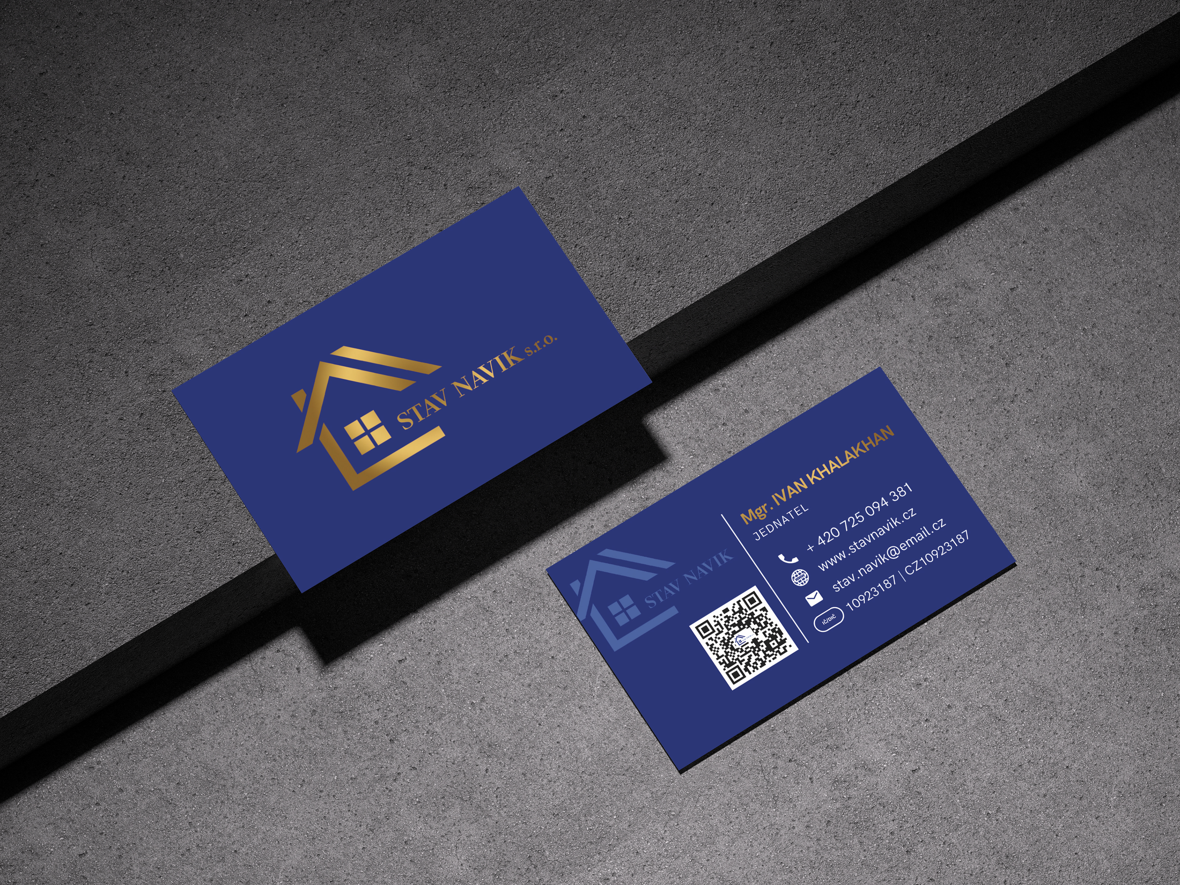 Professional and sturdy visual identity designed for a building contractor – combining clarity, trust, and modern aesthetics.