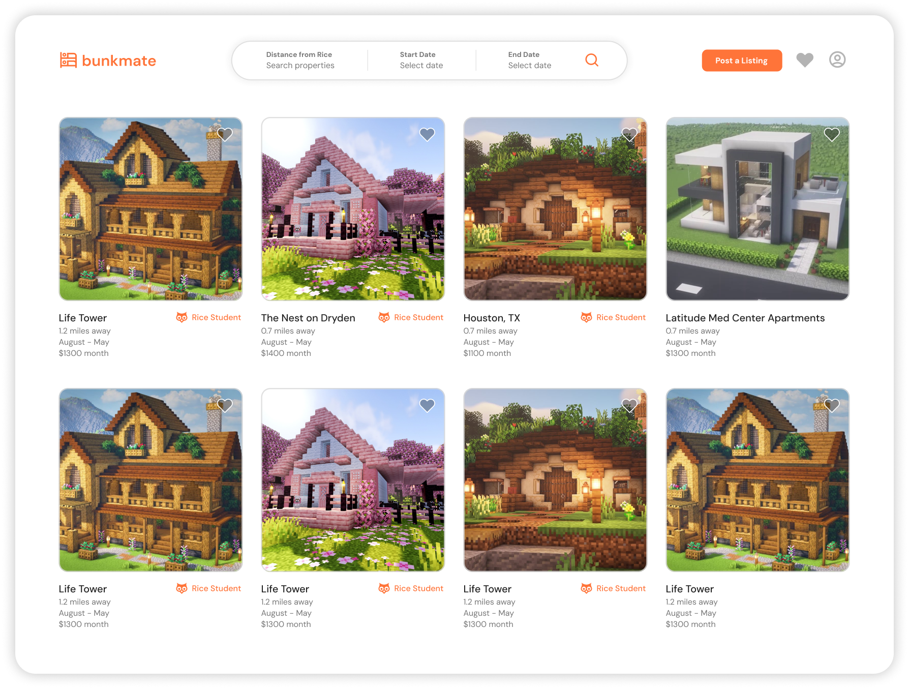 Browse listings