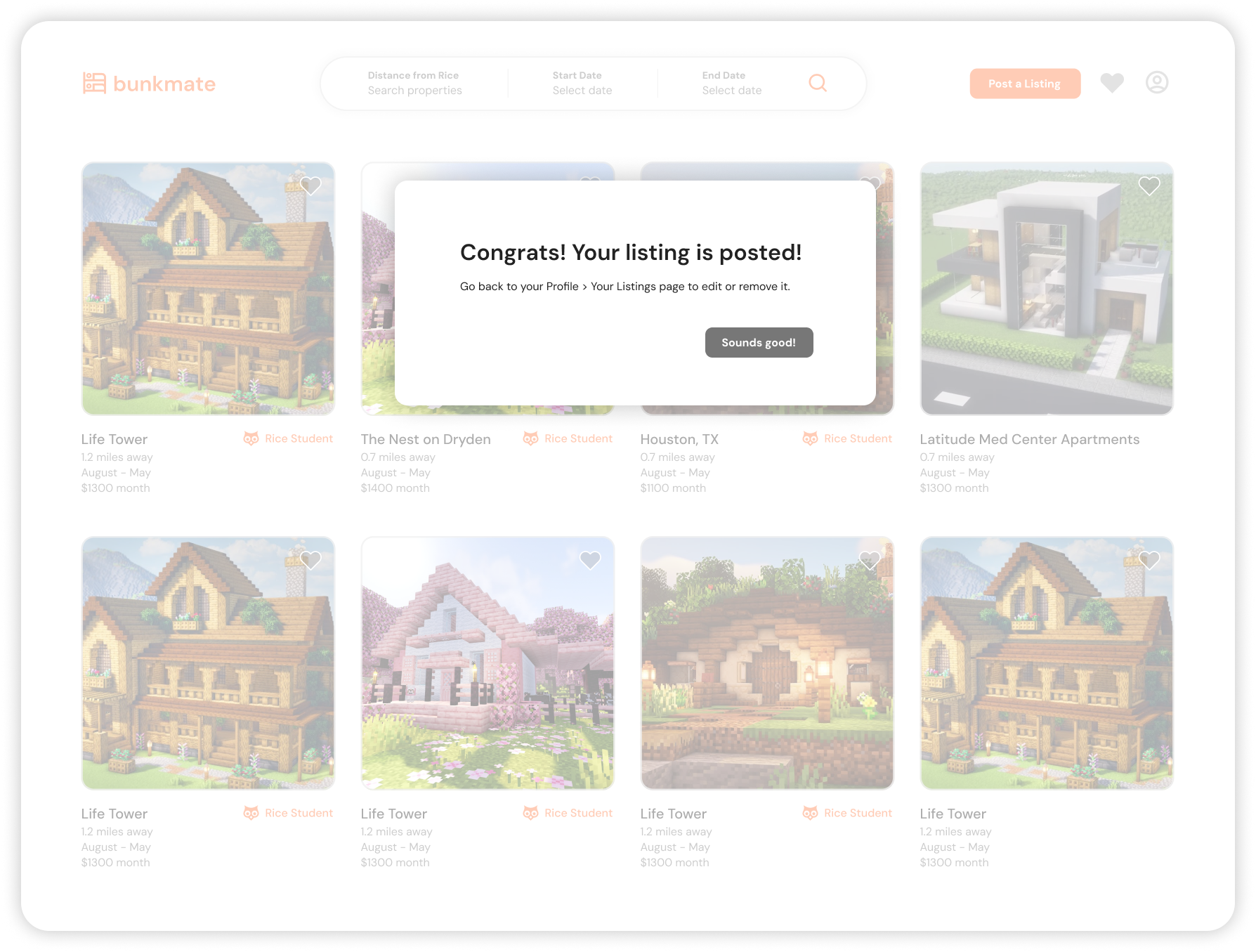Post listings