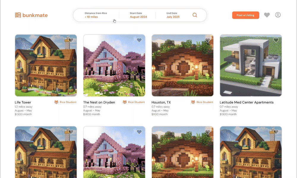 browse listings