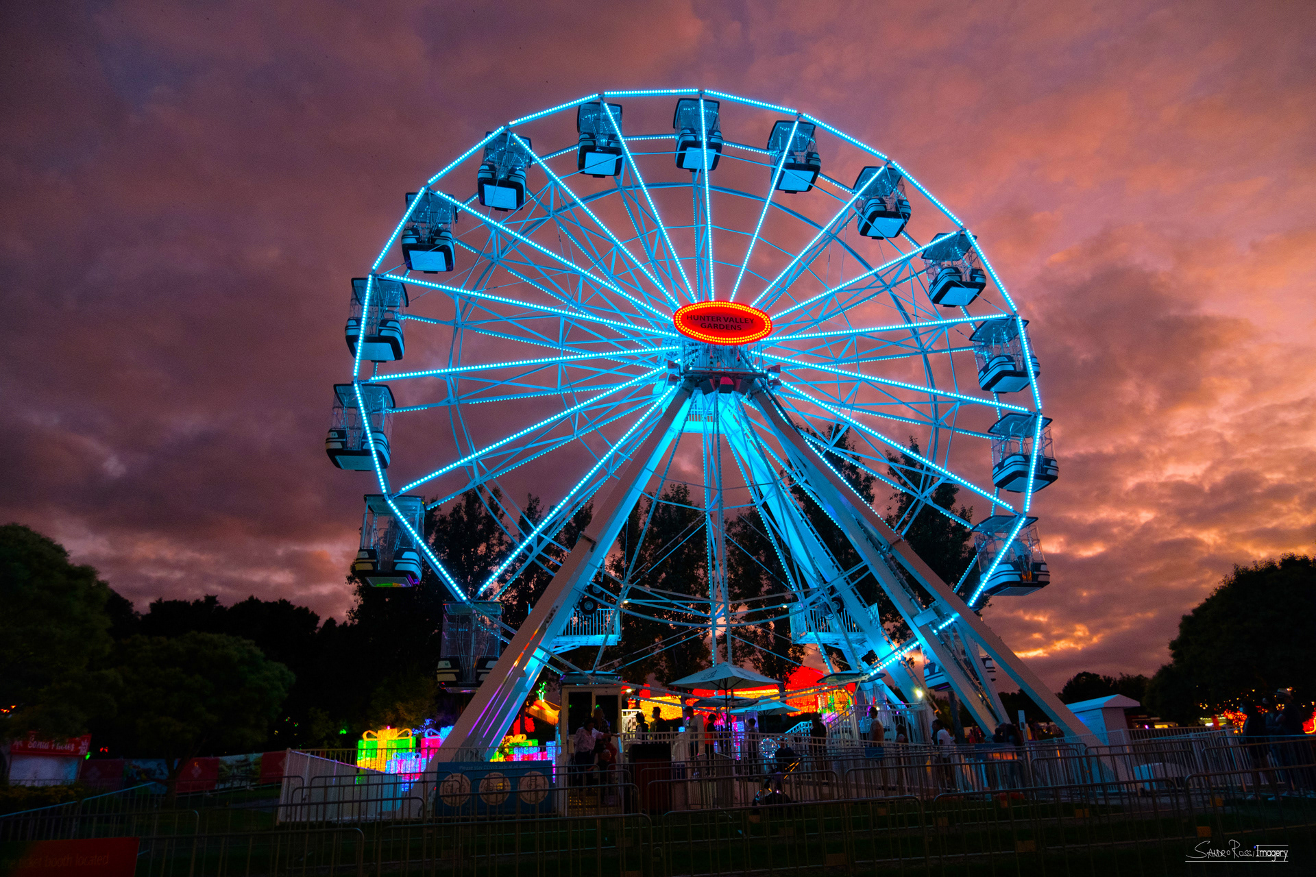 Ferris wheel Sunset