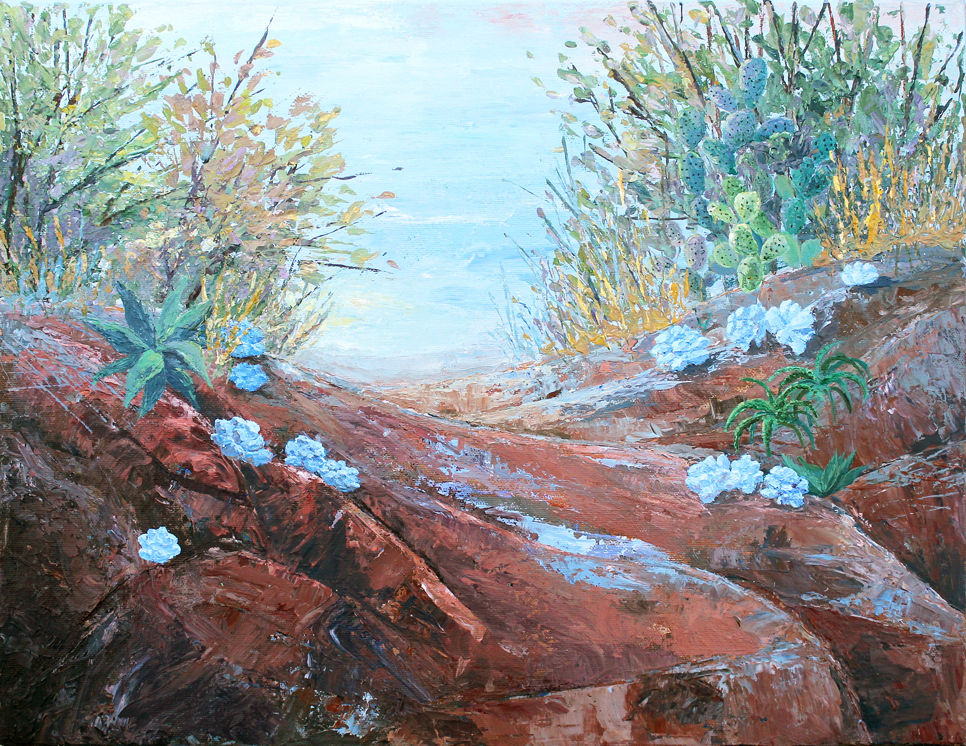 "Summer Memories", acrylic