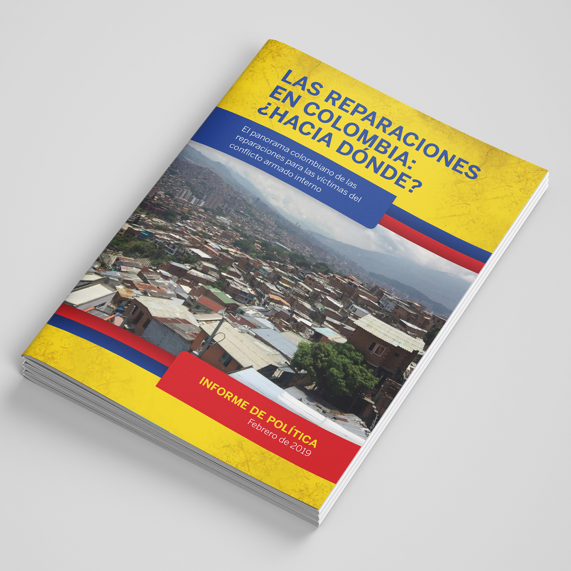 Queen's University Belfast Reparation Columbia Report , Report Cover, Spanish Edition