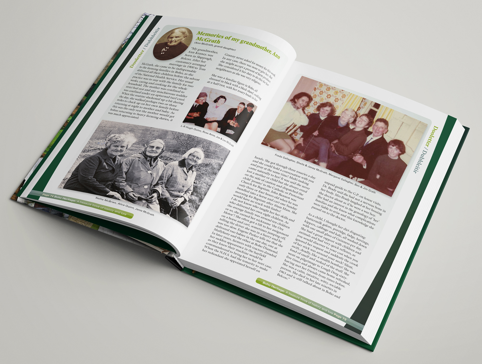 Boho Heritage Book Pages