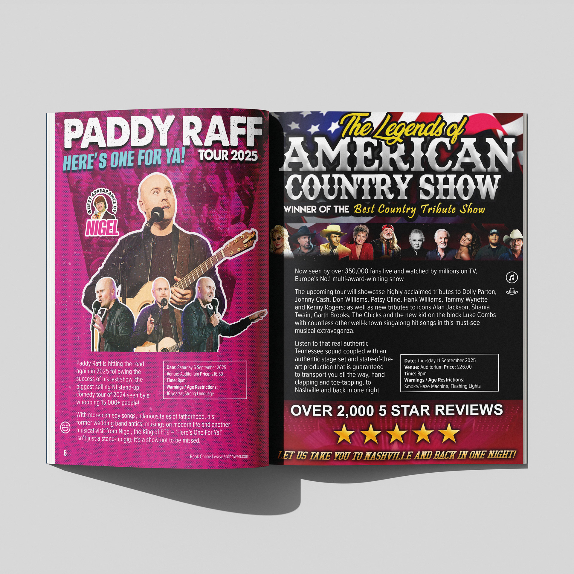 The Ardhowen Autumn 2025 Programme of Events