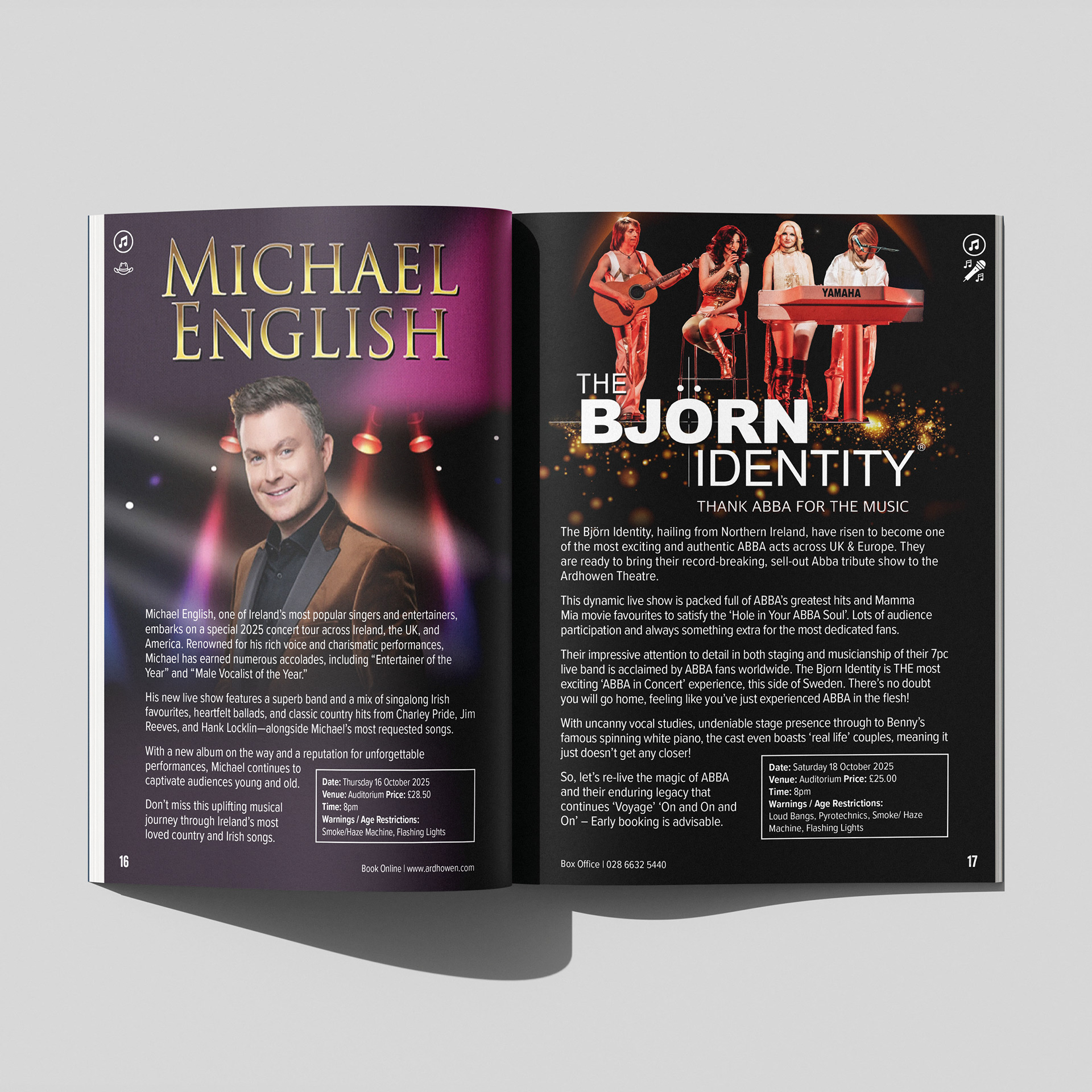 The Ardhowen Autumn 2025 Programme of Events