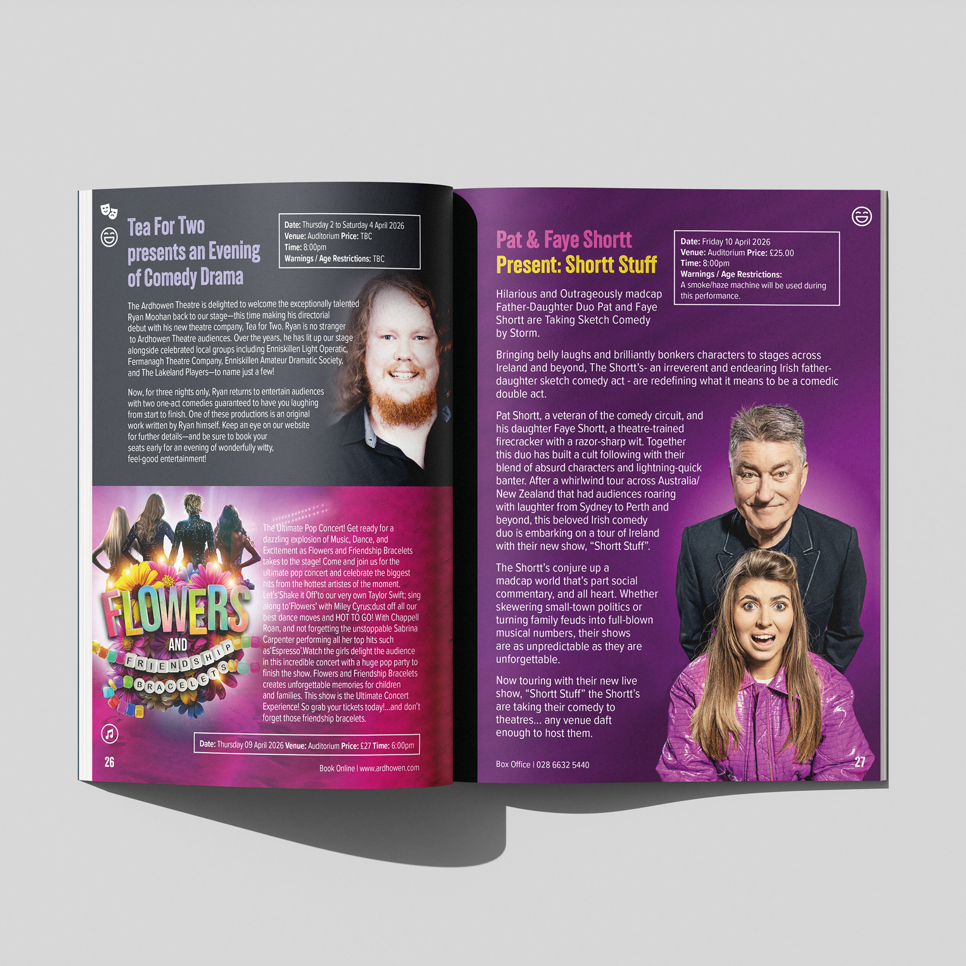 The Ardhowen Spring 2026 Programme of Events