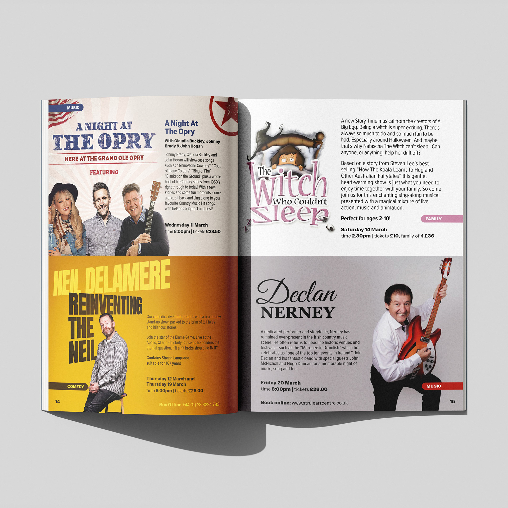 Strule Arts Centre Spring 2026 Programme of Events