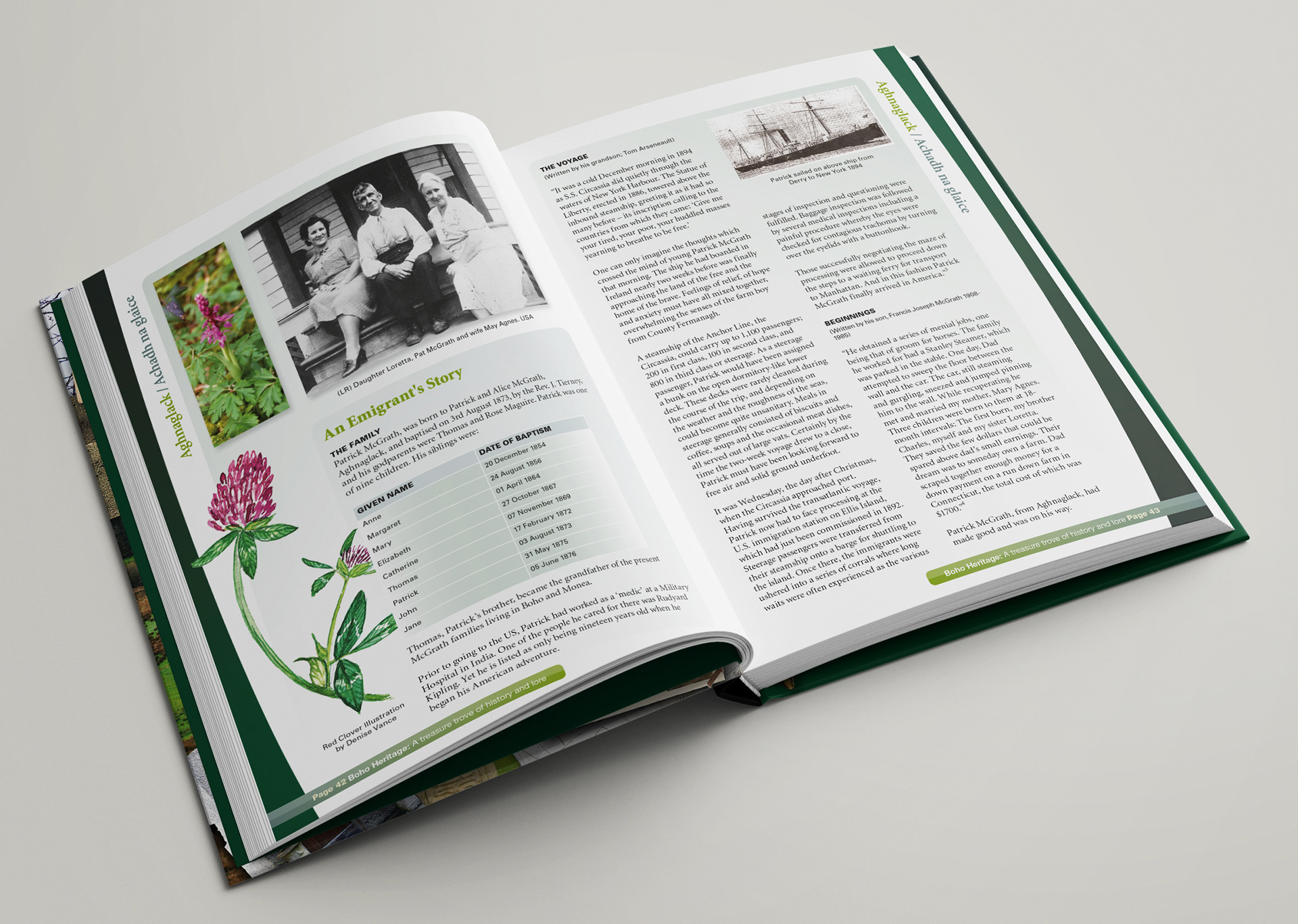 Boho Heritage Book Pages