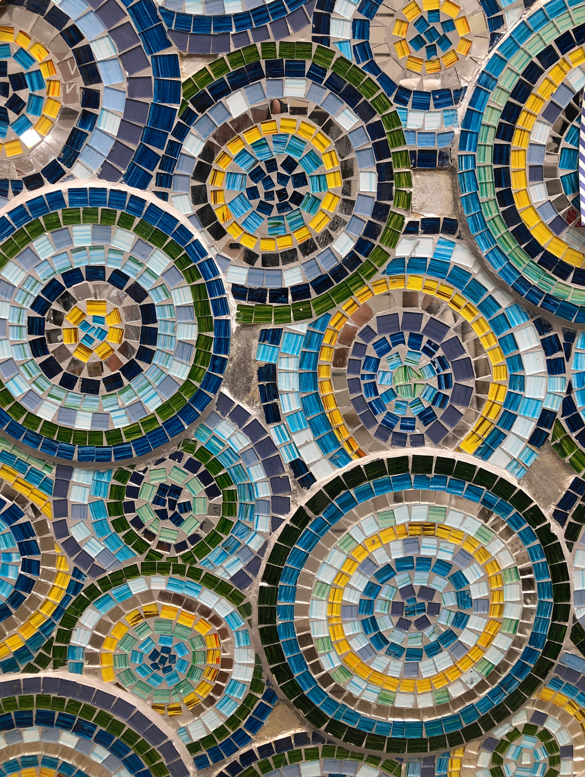 Moons and Suns - Glass Mosaic