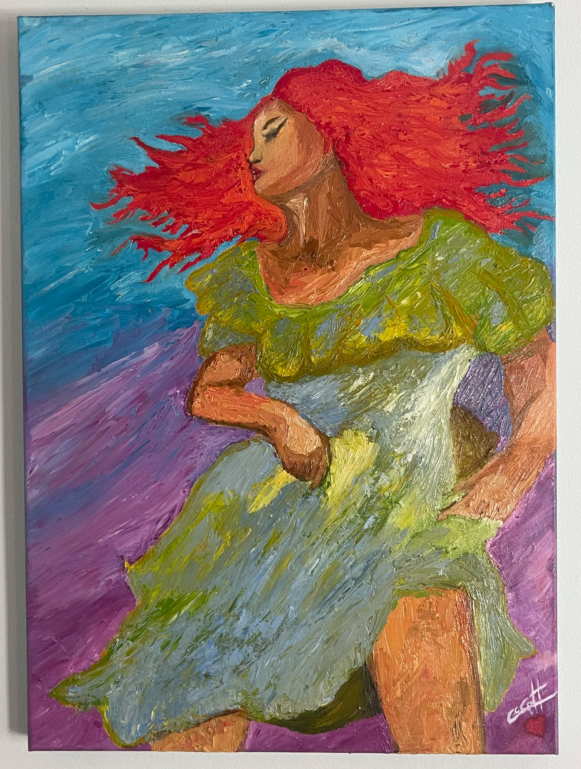 Dancing Morge - Oil on Canvas