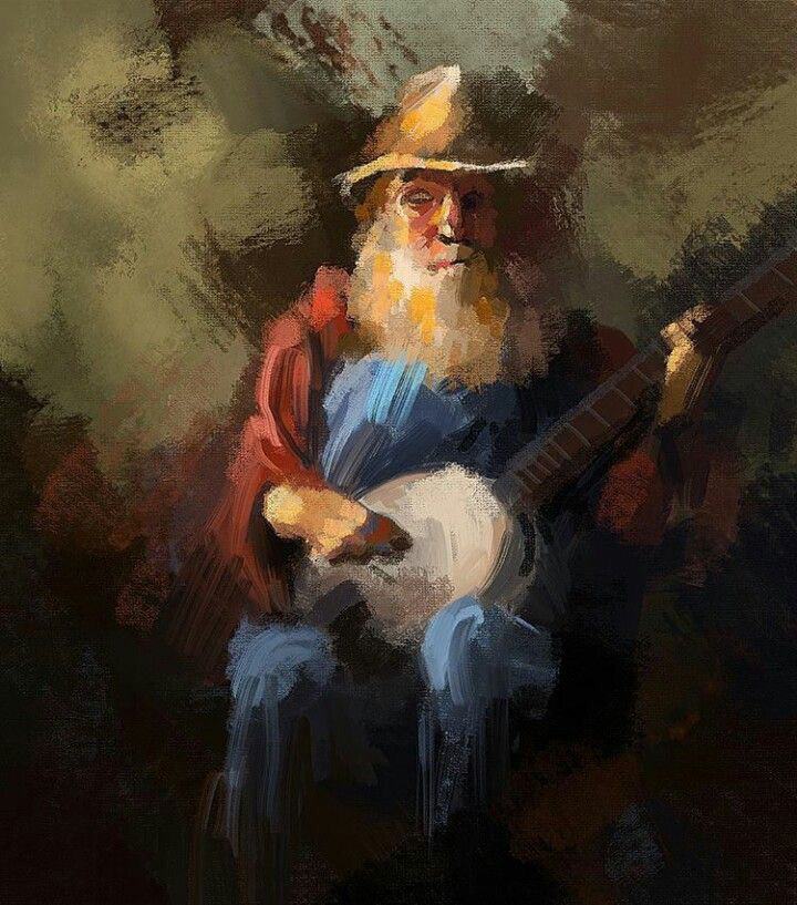 My Banjo - Oil on Canvas