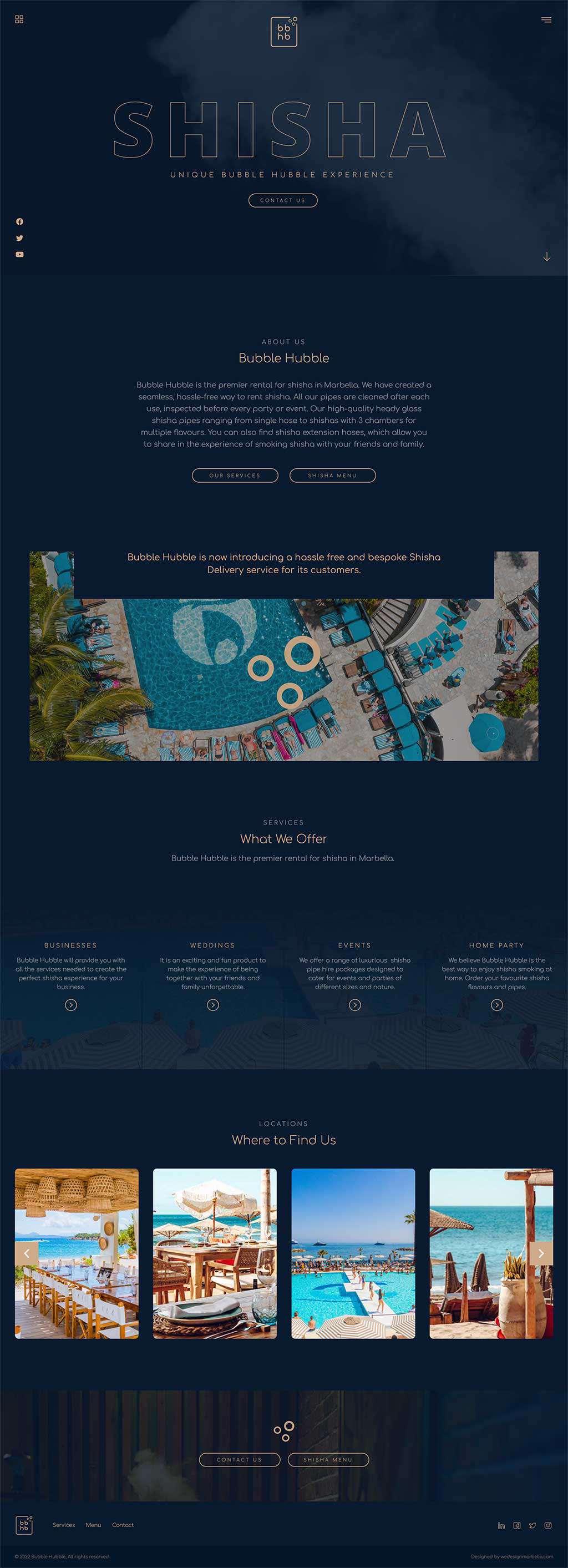 Hookah Website Design