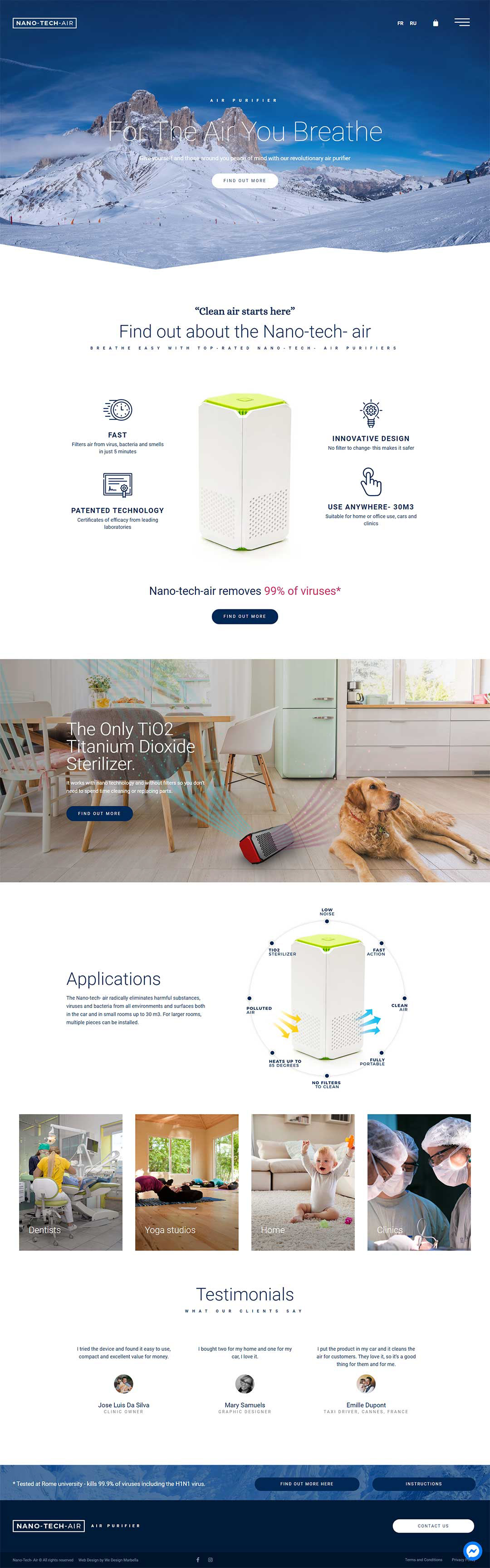 Product Website Design
