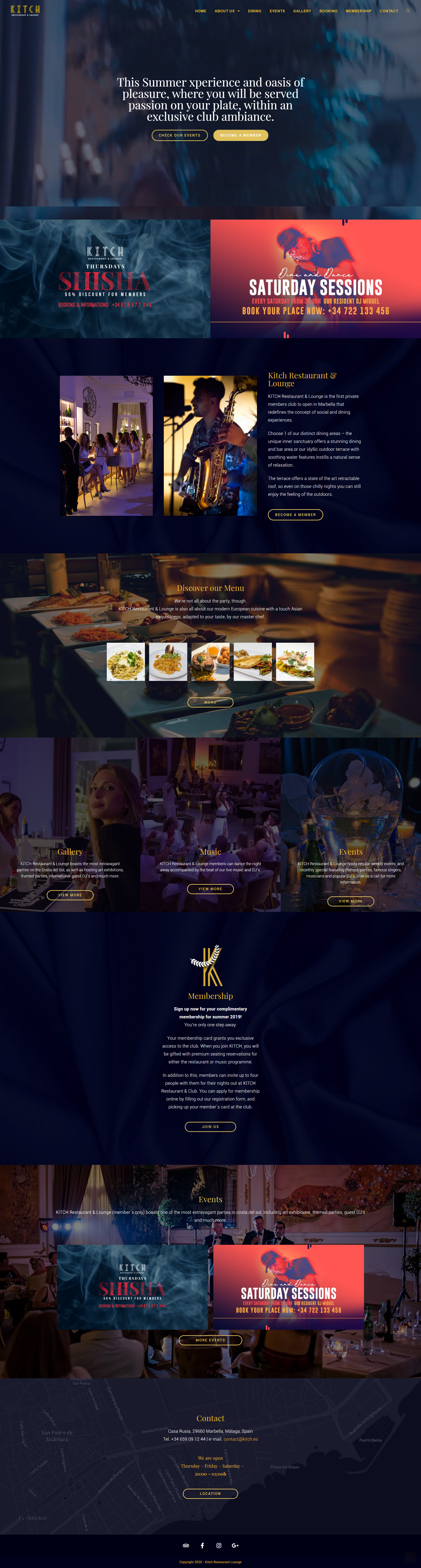 Club Website Design