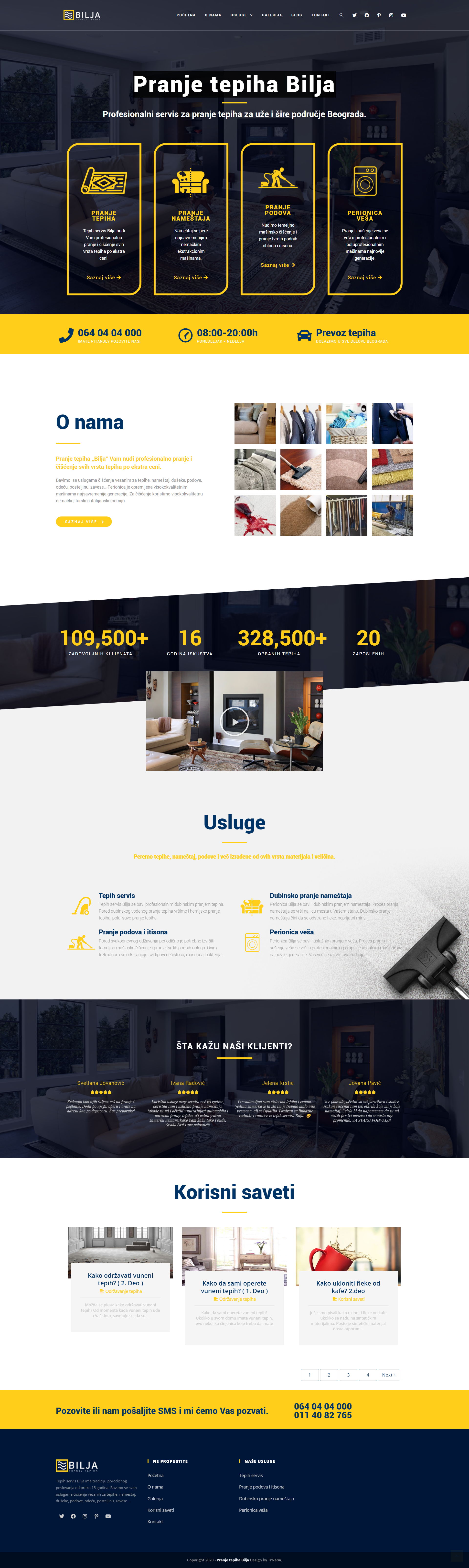 Carpet Cleaning Website Design