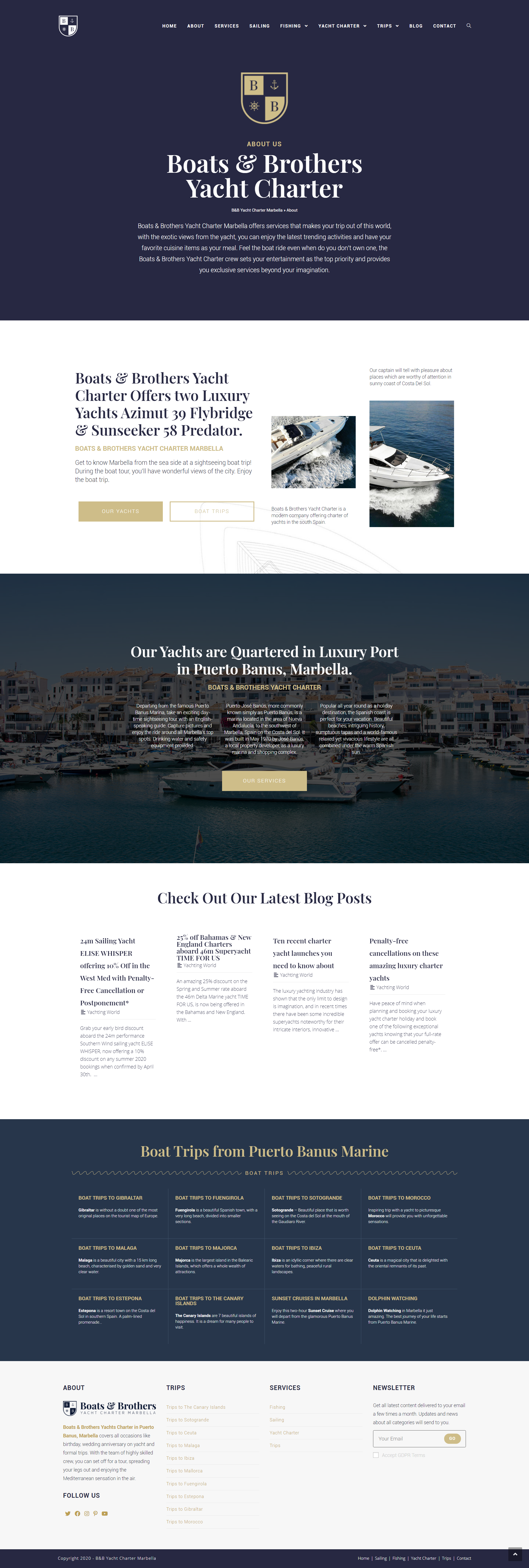 Yacht Charter Website Design