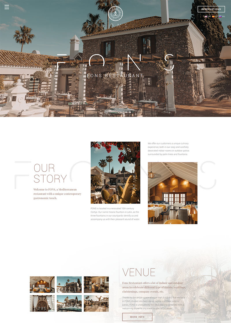 Restaurant Website Design