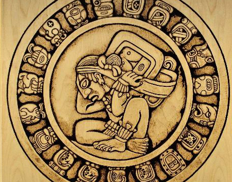 calendario maya dibujo