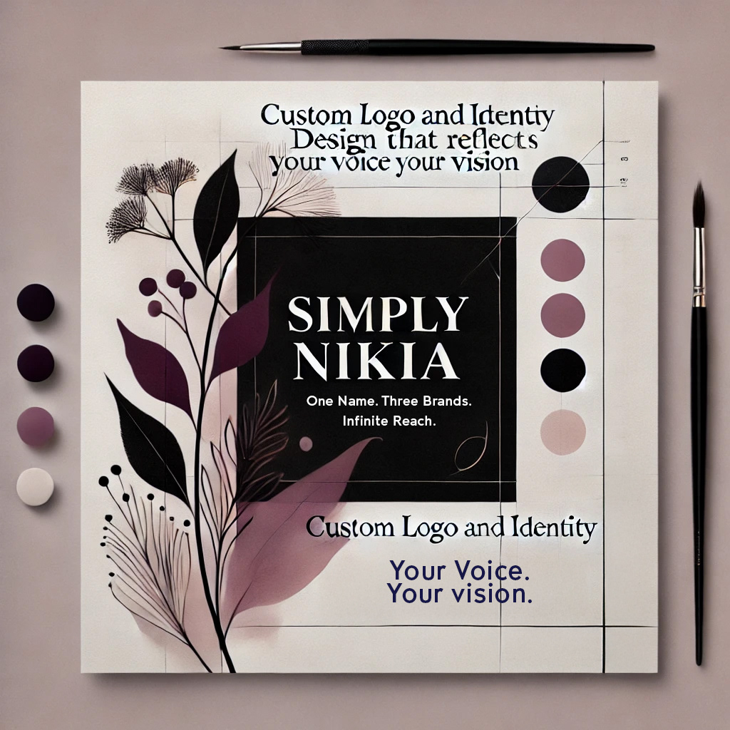 Custom logo and identity design that reflects your voice and vision.