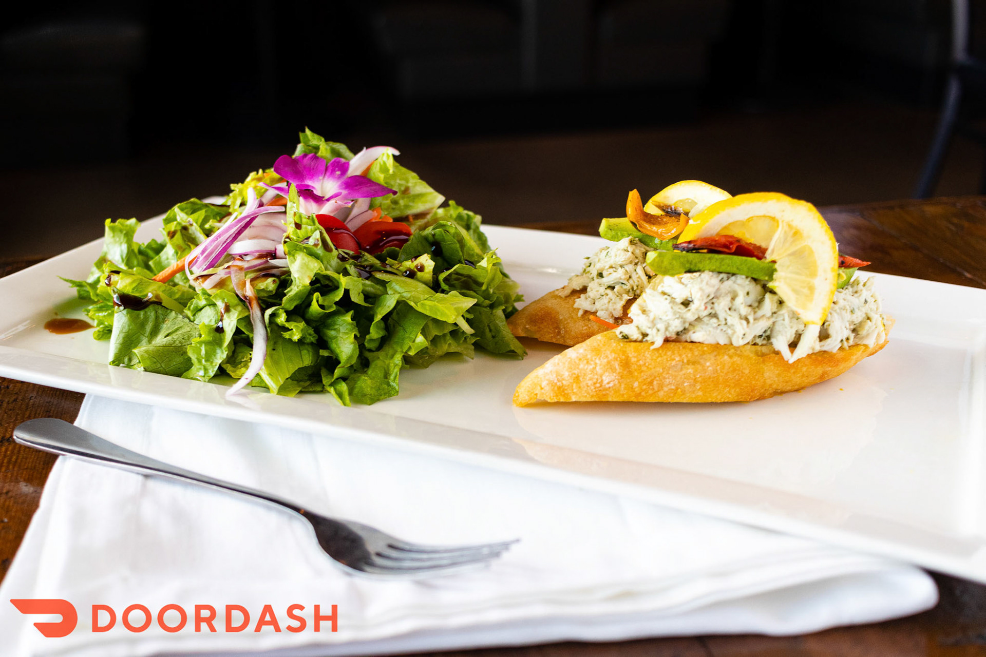 Crab &amp; Avocado Crostini