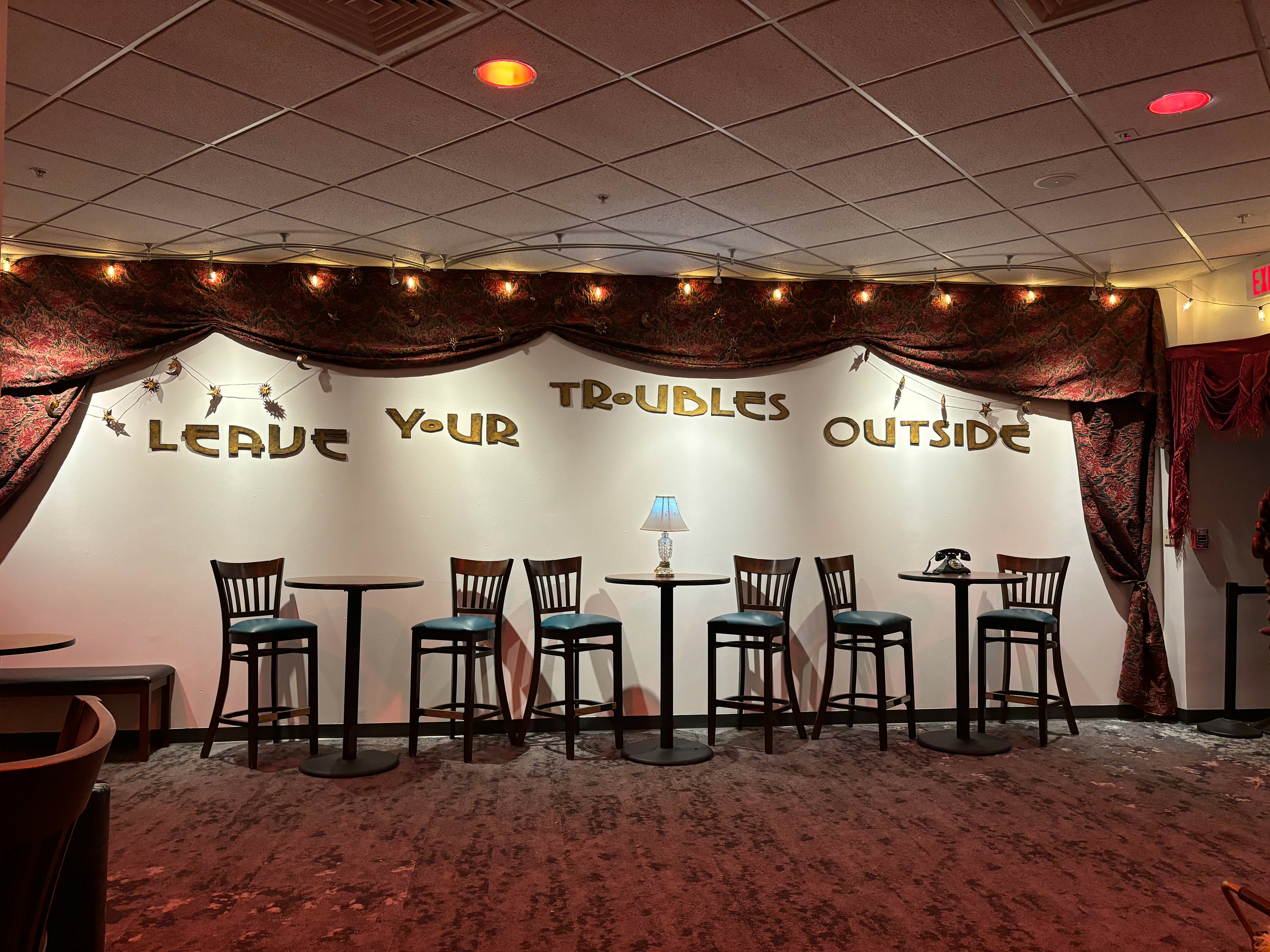 Bar Height Seating Area