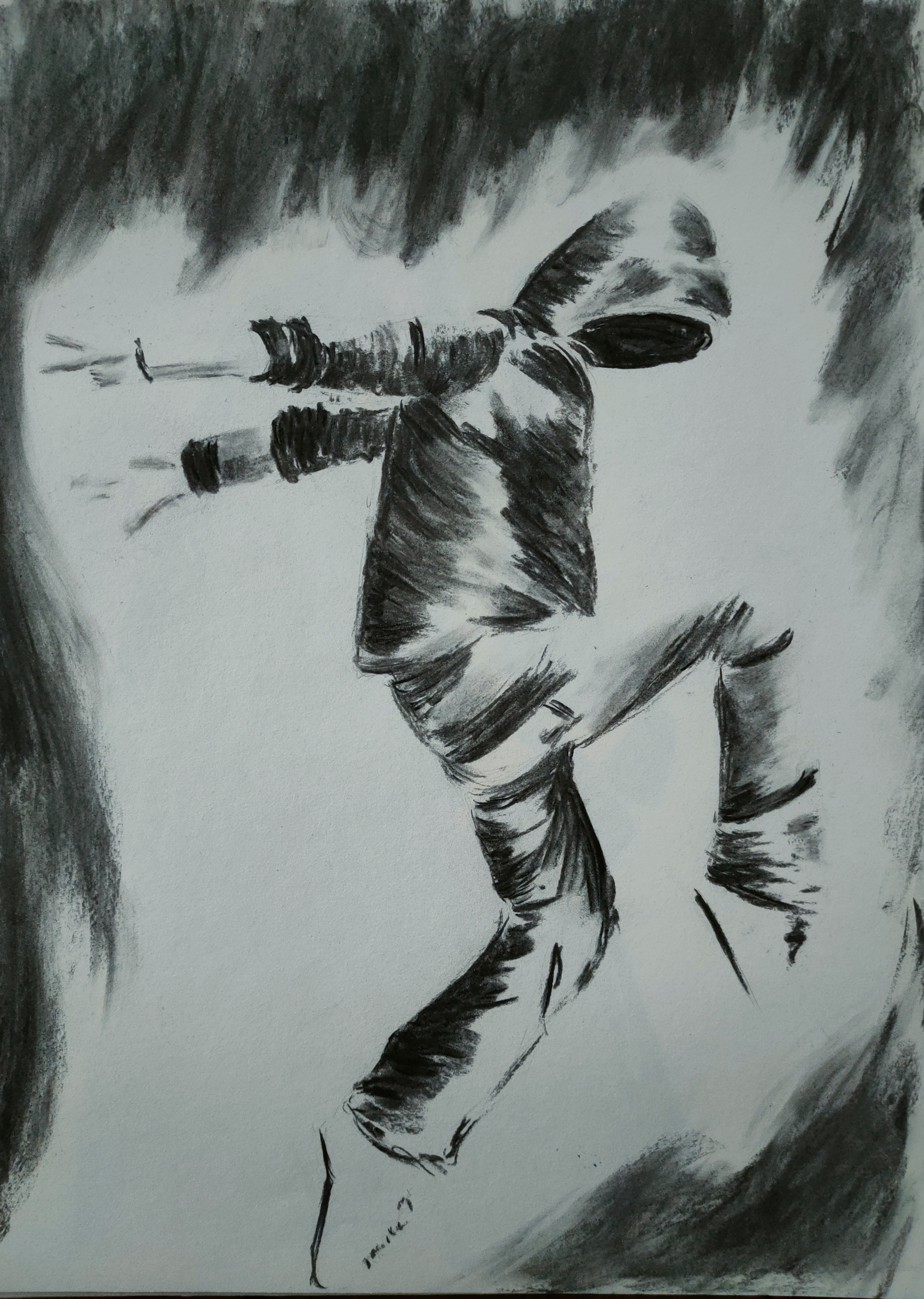 Dessin au fusain