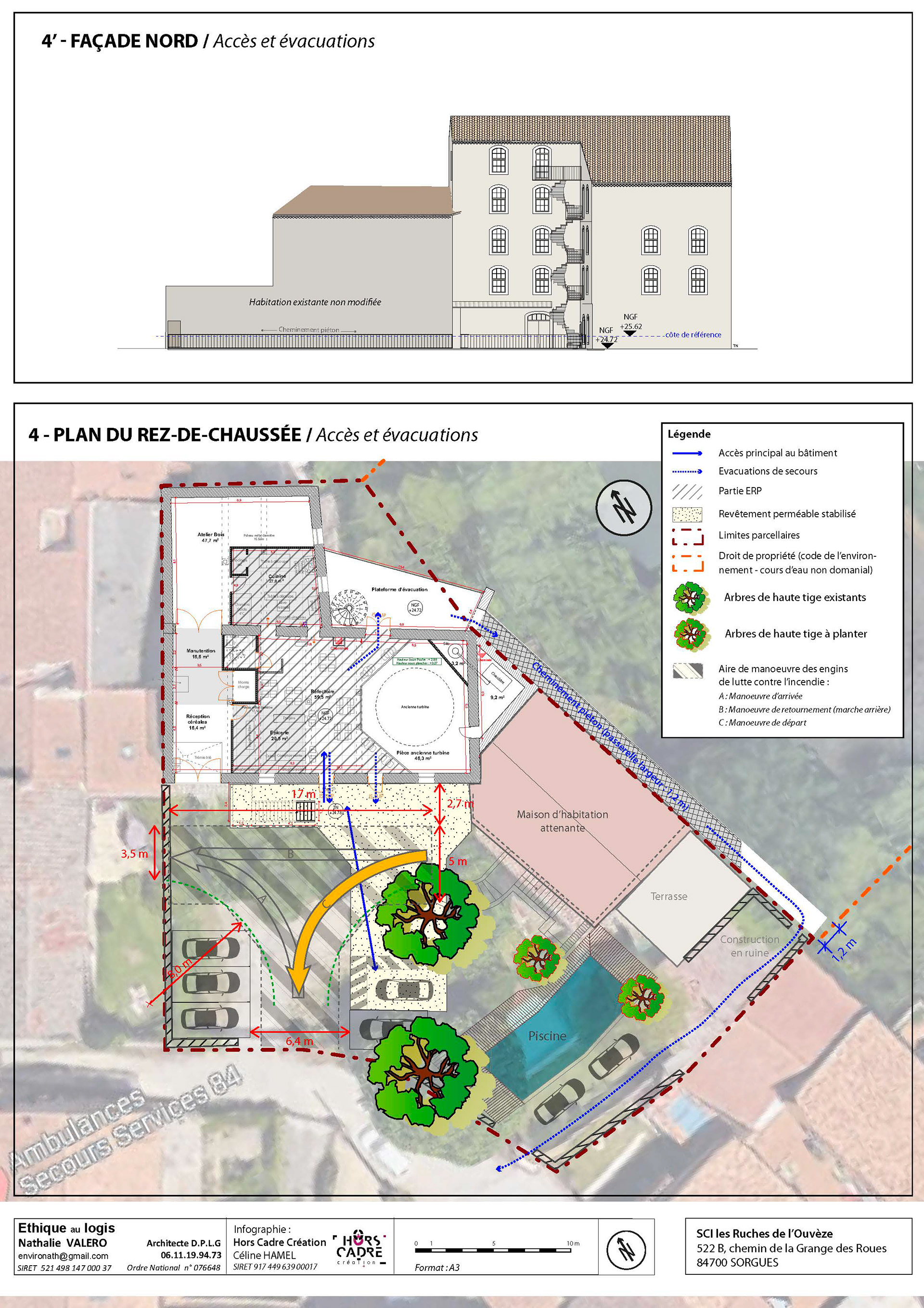 Plan des accès et évacuations