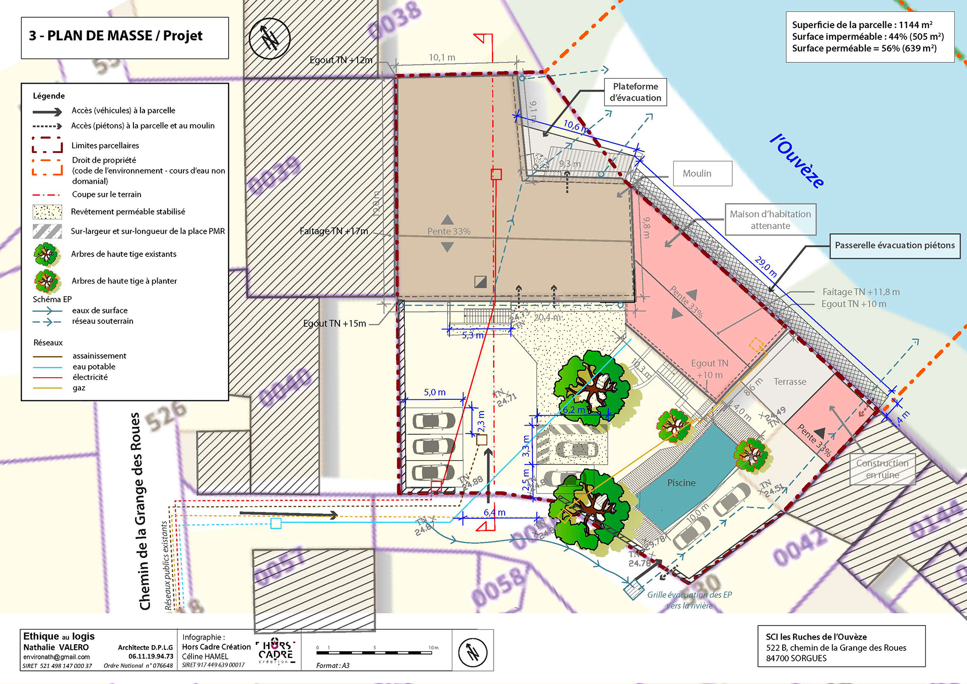 Plan de masse du projet