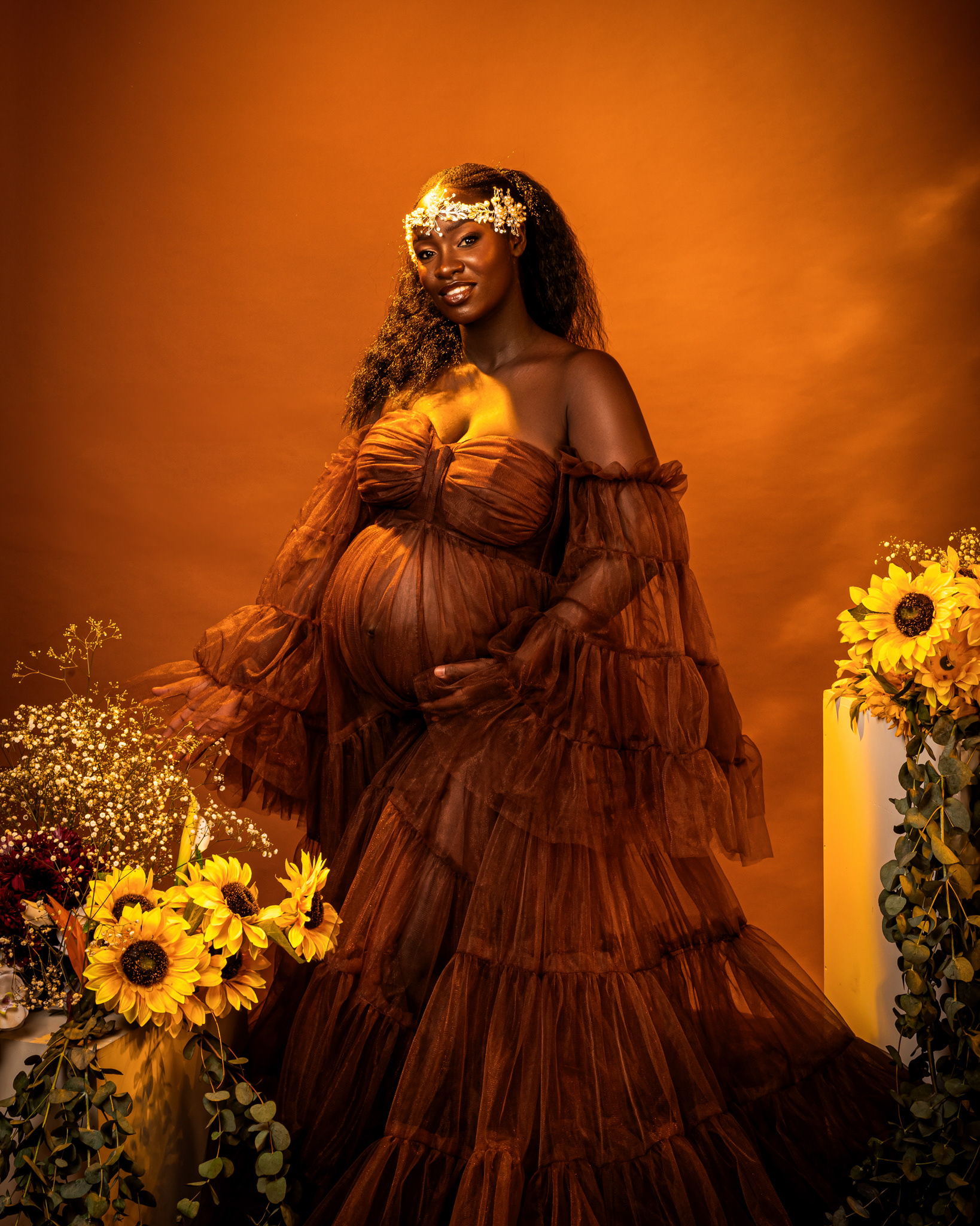 Bold artistic maternity photoshoot in Nairobi by The Kaiku Collective