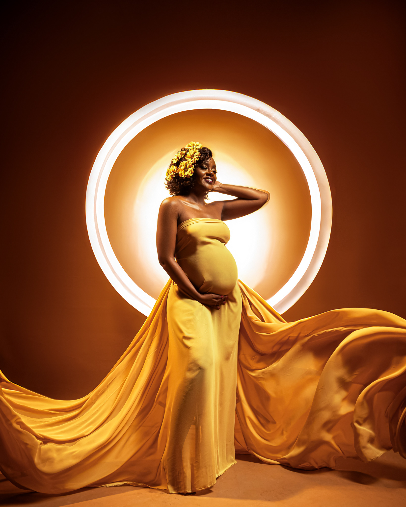 Bold artistic maternity photoshoot in Nairobi by AfroCanQueen Photography