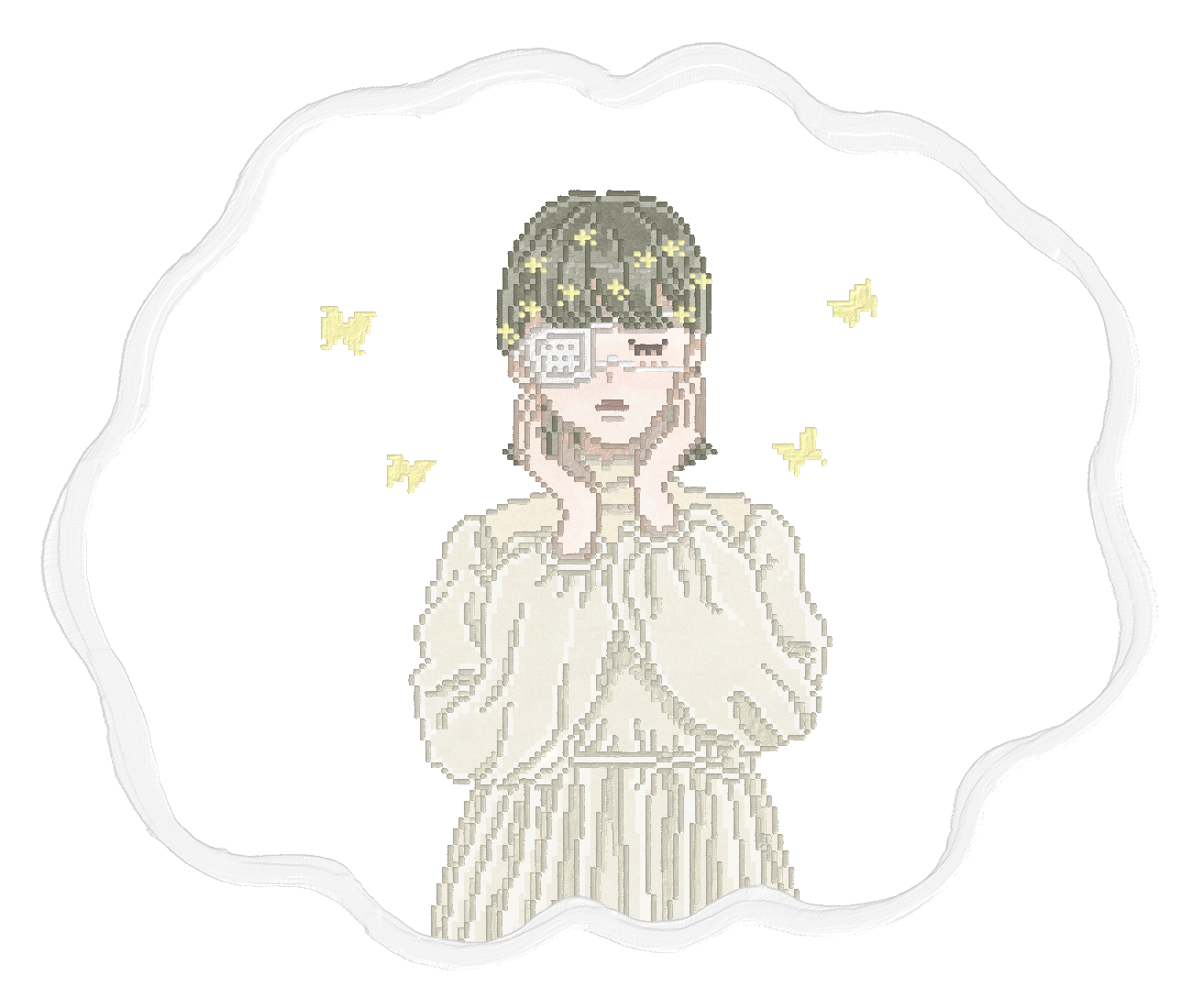 クリアステッカー用イラスト