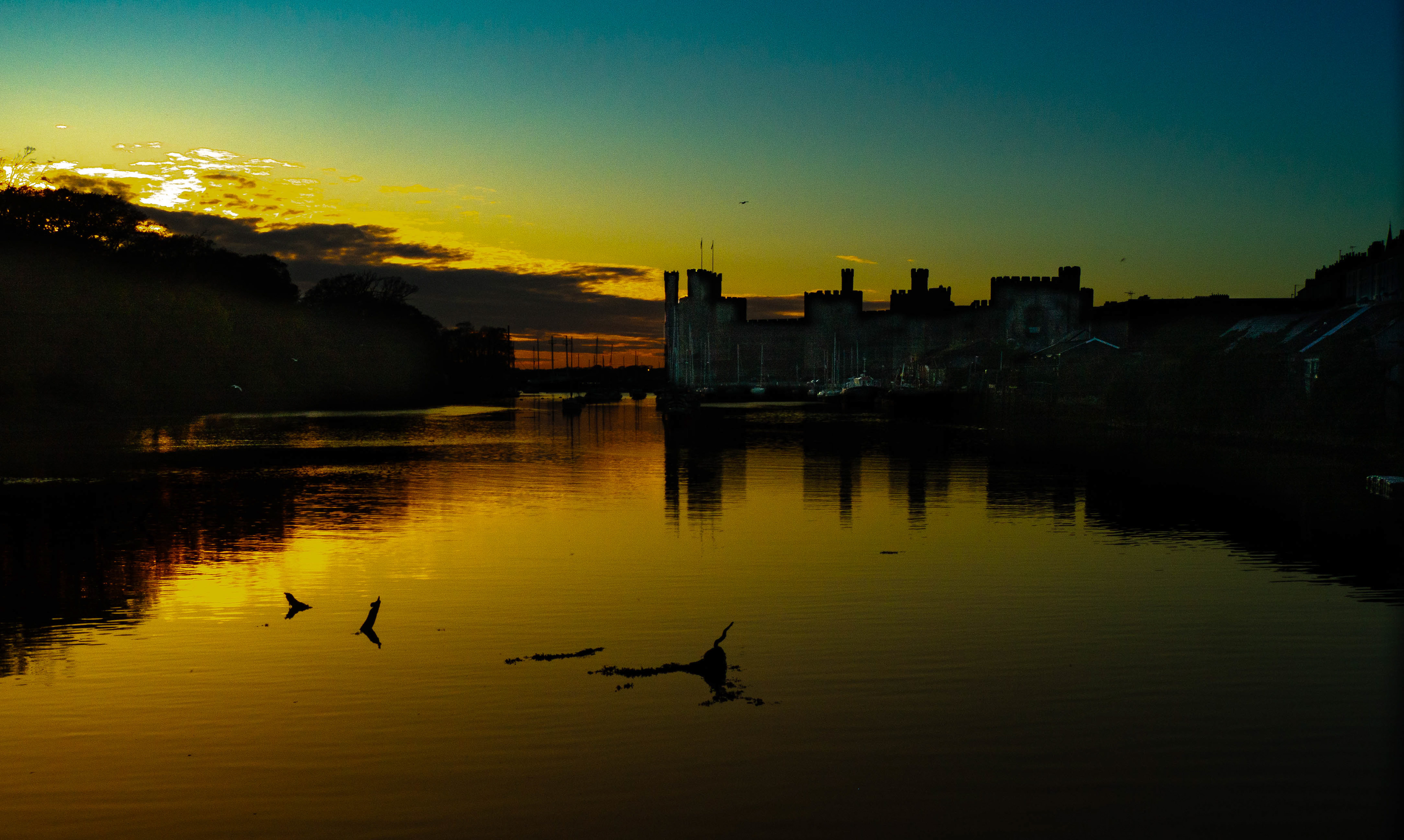 Caernarfon Castle Estuary