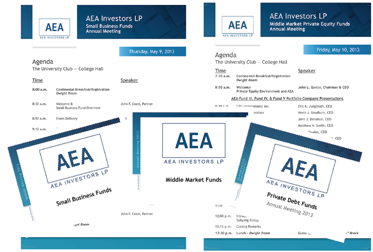 Meeting materials production